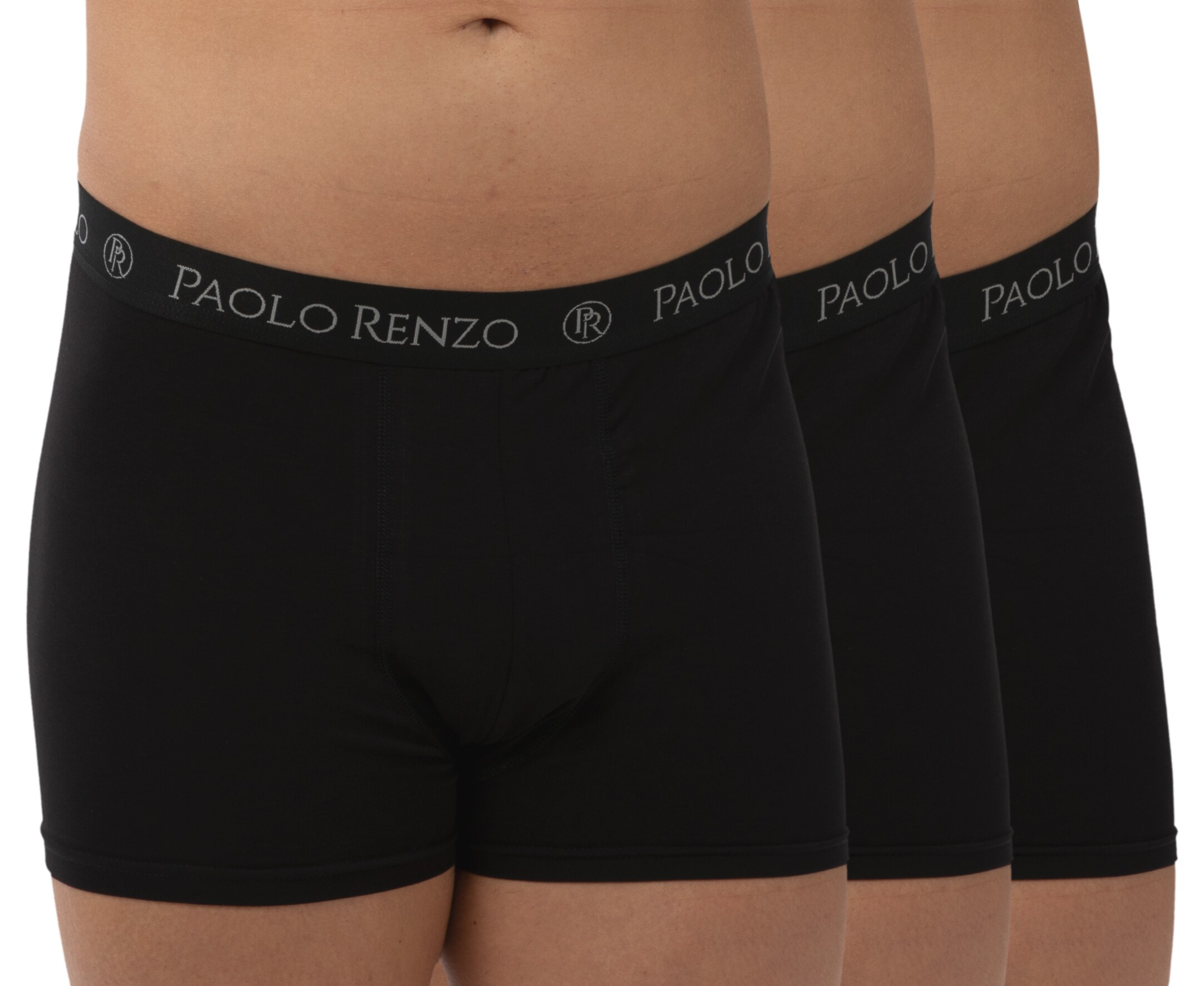 Paolo Renzo&reg; Hipster Boxershorts 12 St&uuml;ck - Gr&ouml;&szlig;e M - Dunkelgrau - Bild 1