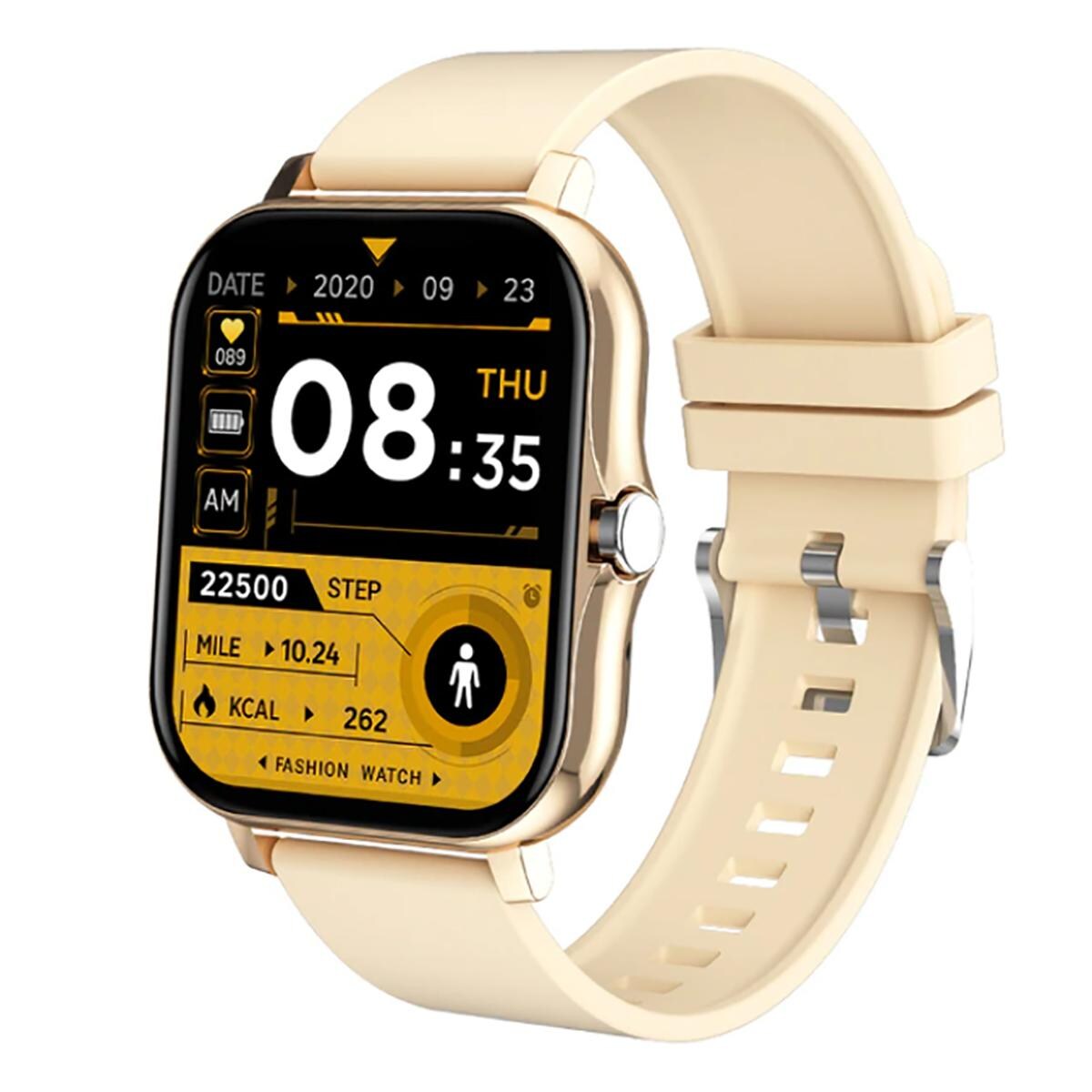 TPFNet Smart Watch / Fitness Tracker IP67 - Silikon Armband - Android & IOS - Rosa