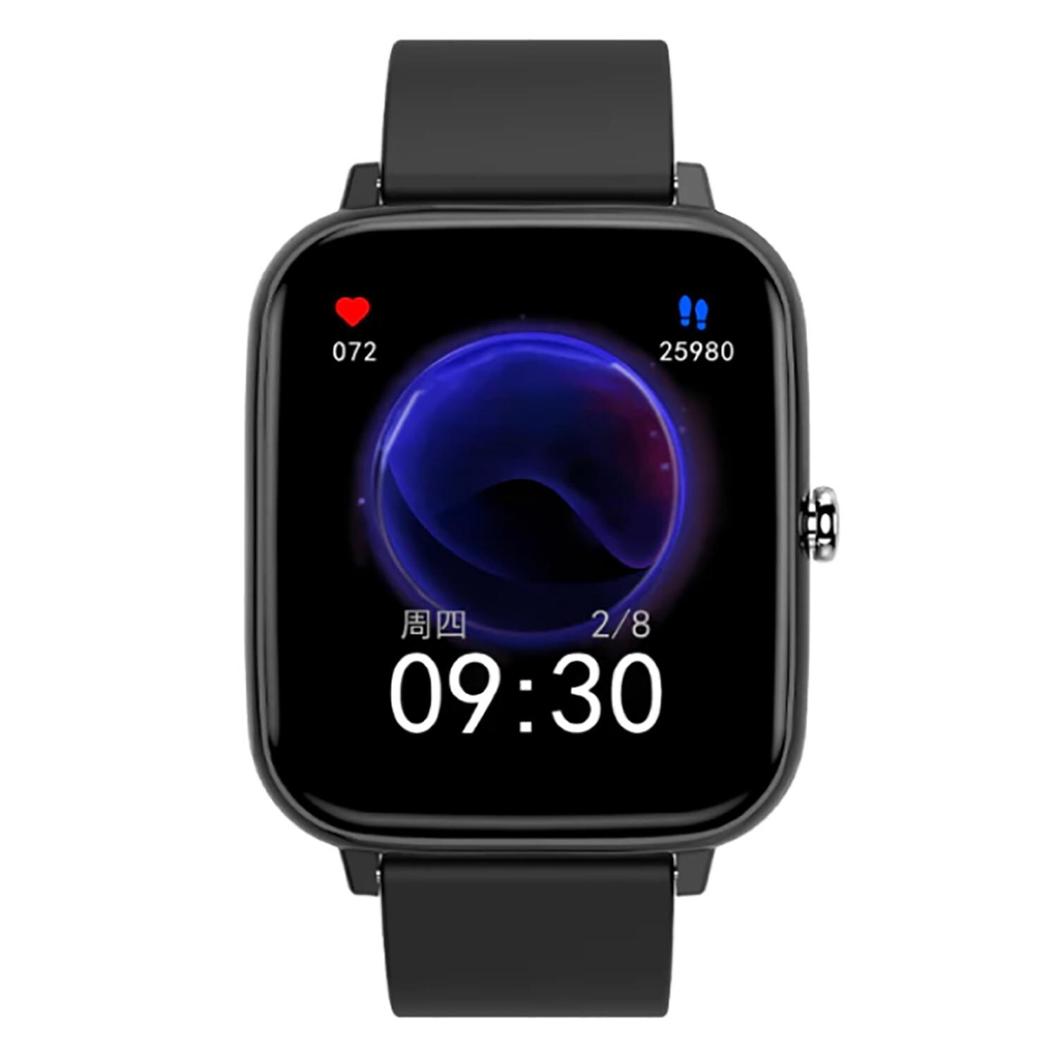 TPFNet Smart Watch / Fitness Tracker IP67 - Silikon Armband - Android & IOS - Grün