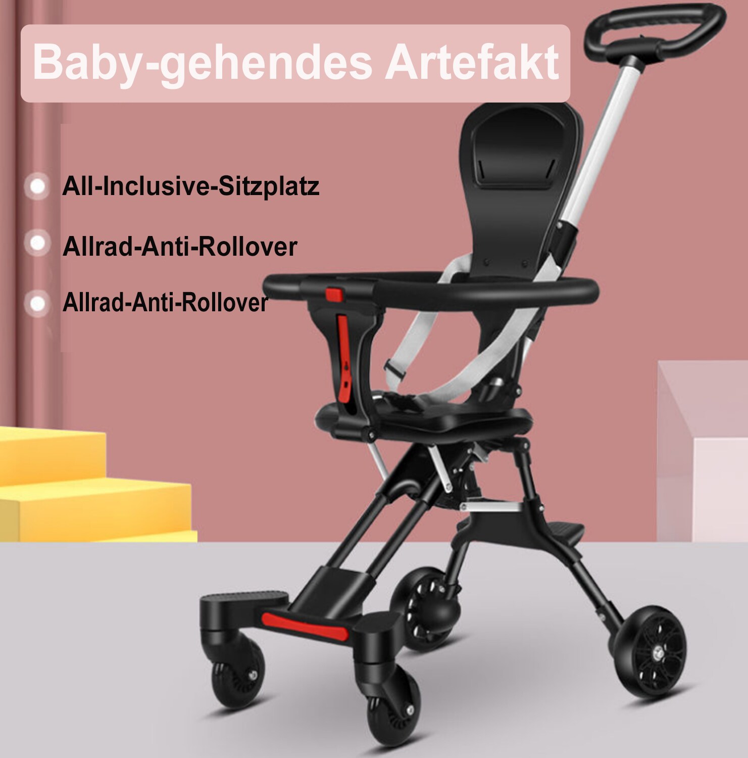 TPFLiving Klappkinderwagen aus Aluminium - Bild 1