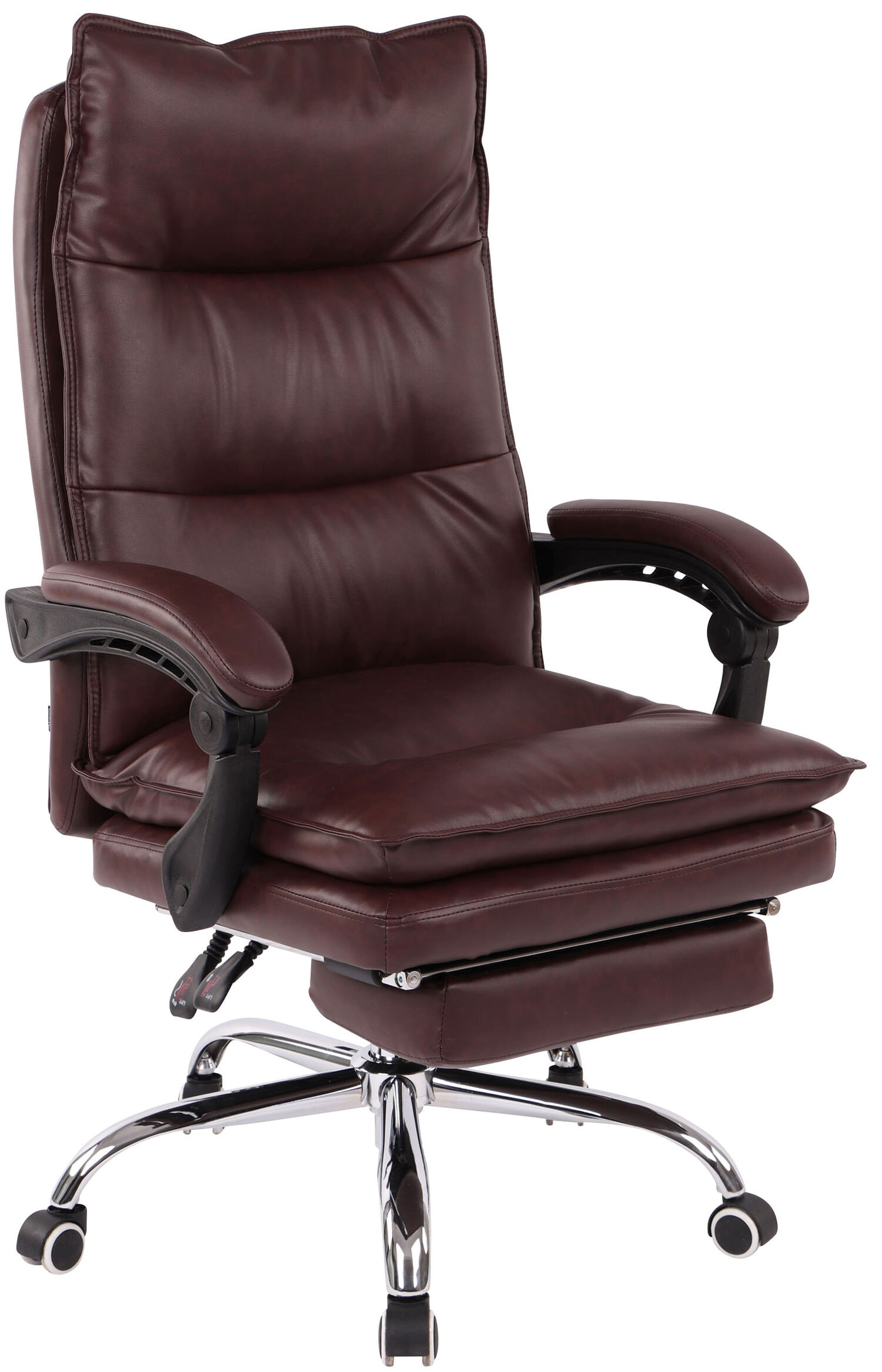 TPFLiving B&uuml;rostuhl Poncho Kunstleder Wei&szlig; - Bild 1