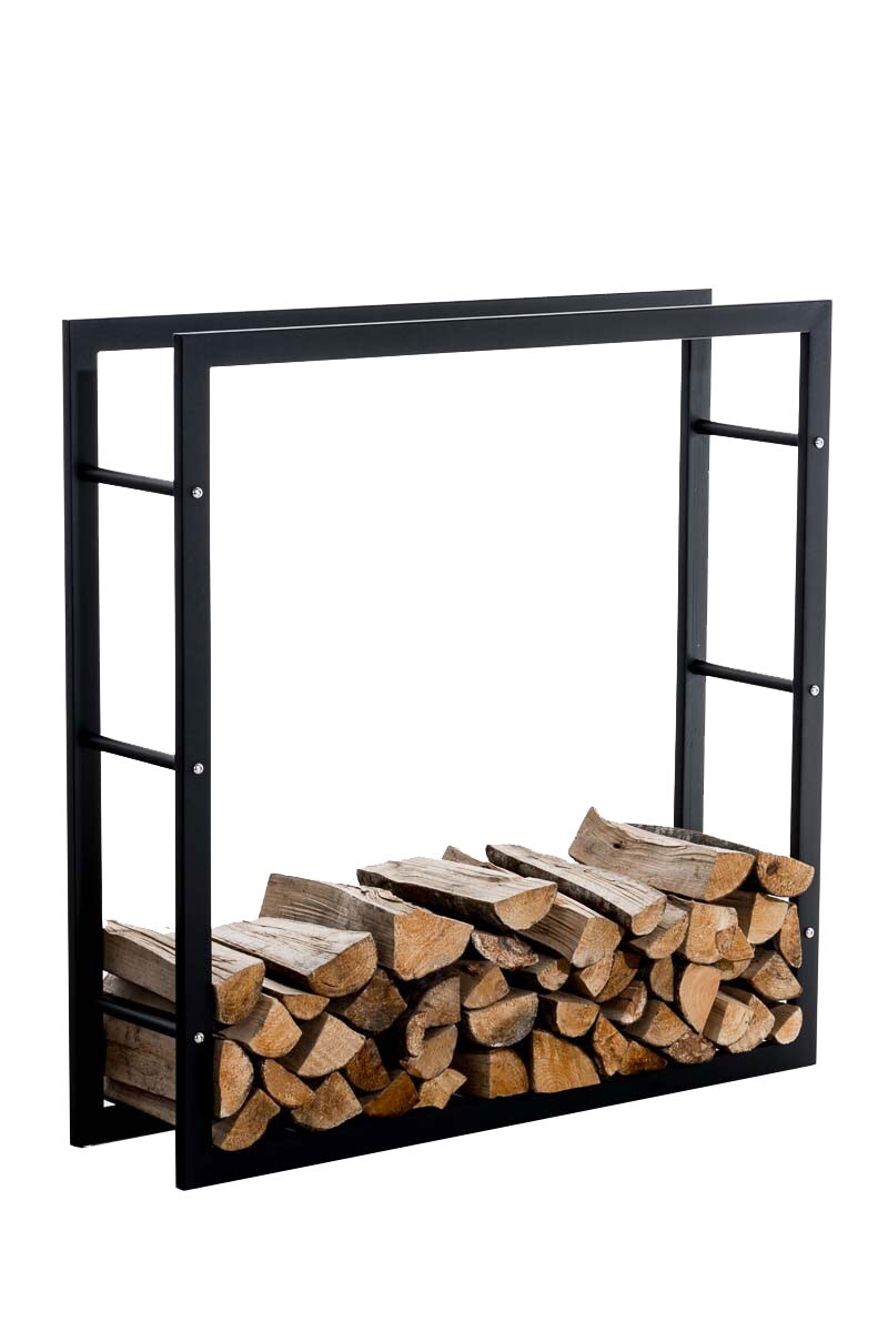 TPFLiving Kaminholzständer Kerry-III 25x60x100 Schwarz