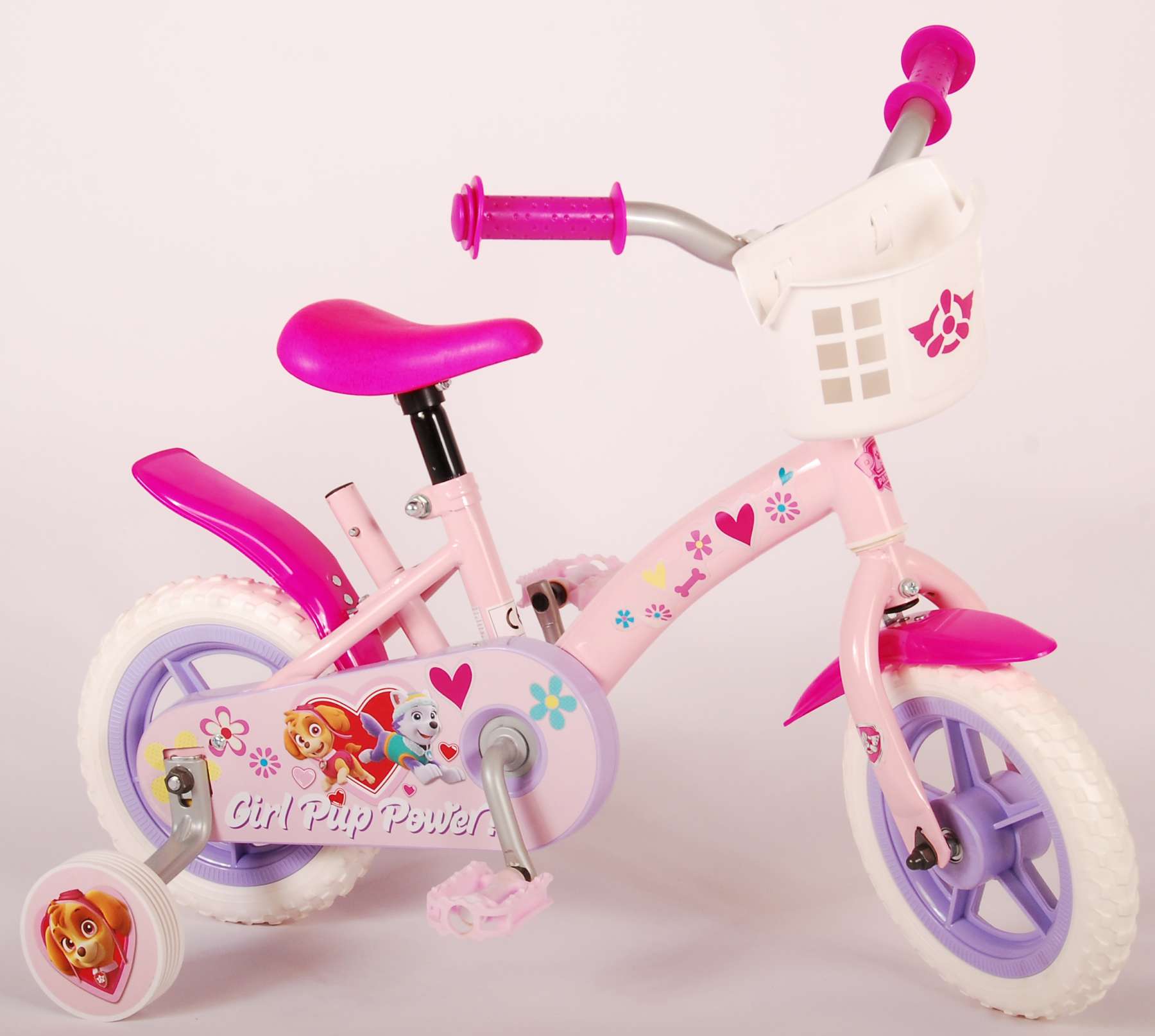 TPFSports Paw Patrol Kinderfahrrad - M&auml;dchen - 10 Zoll - Fester Gang - Rosa - Bild 1