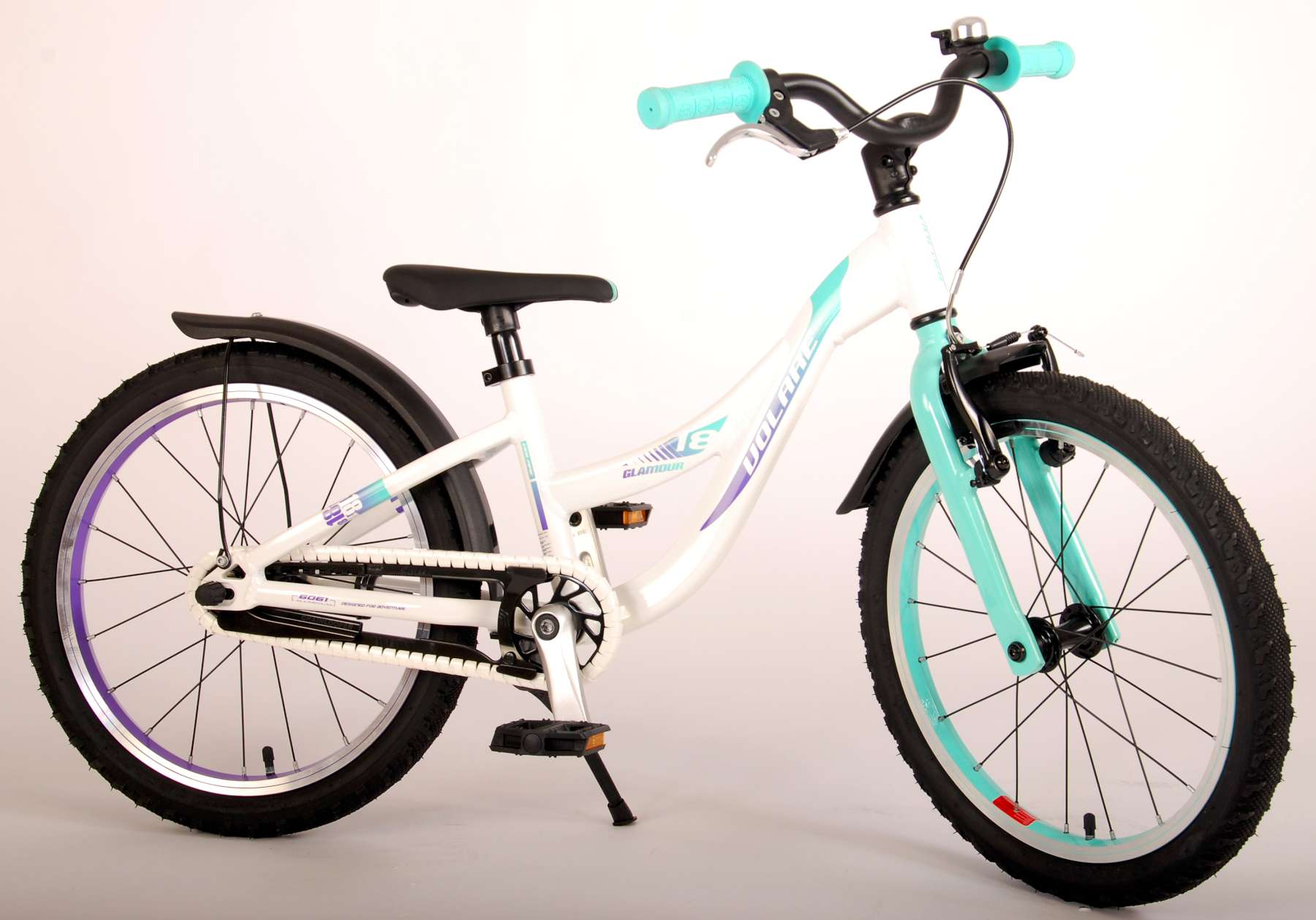TPFSports Glamour Kinderfahrrad - M&auml;dchen - 18 Zoll - R&uuml;cktritt + Handbremse - Gr&uuml;n - Bild 1