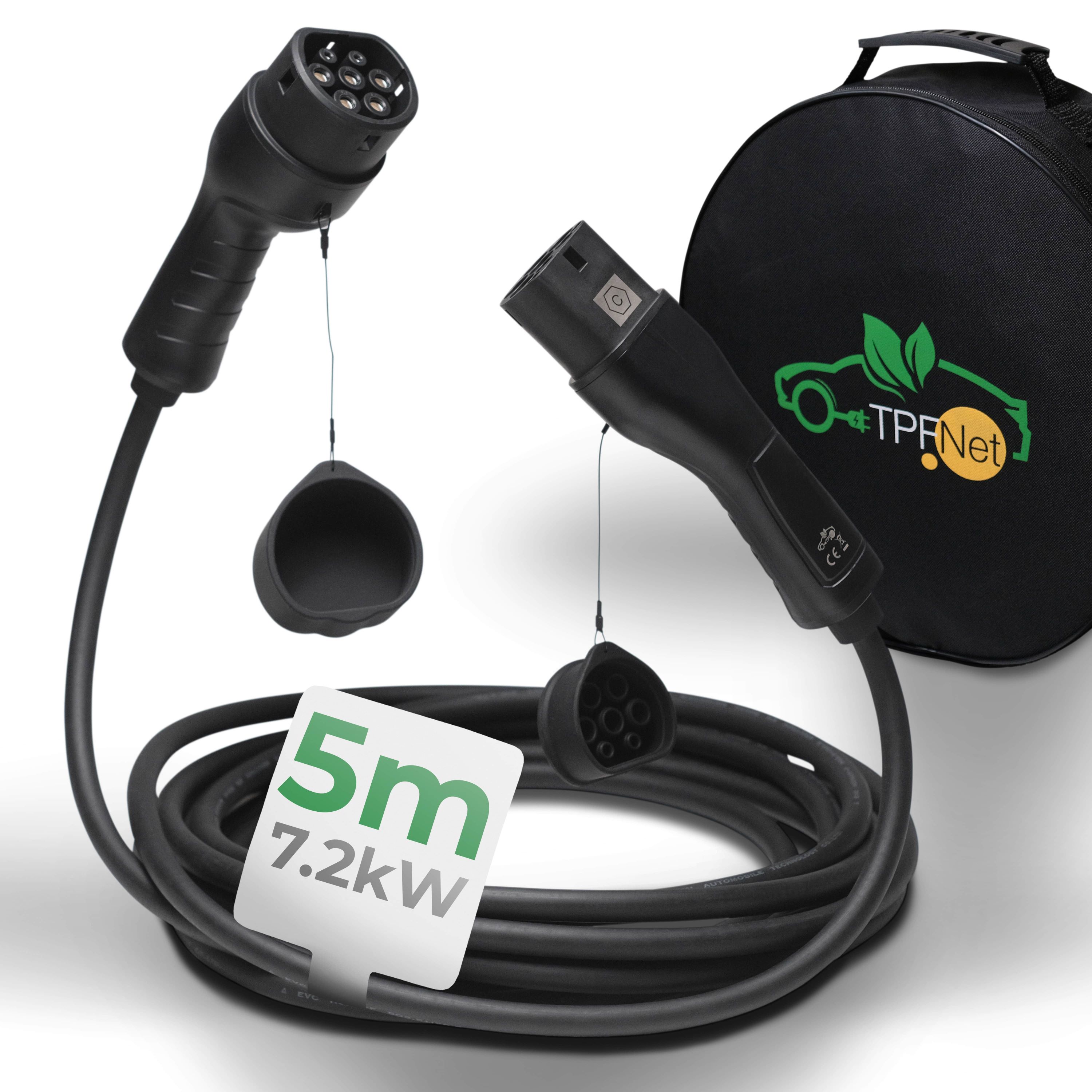 TPFNet Typ 2 E-Auto Ladekabel 7.2kW, 32A, 1-Phasig, 5m - Bild 1