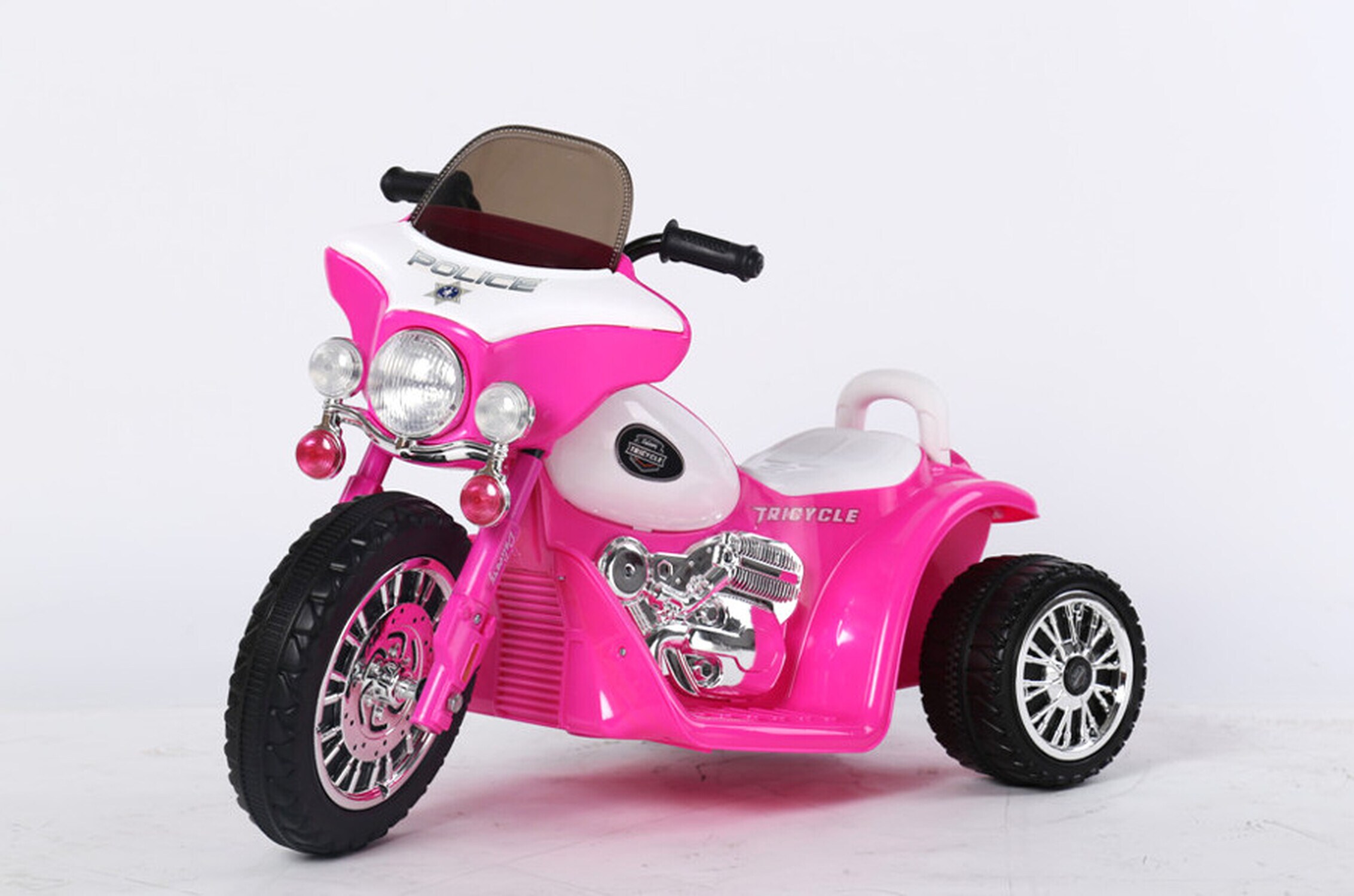 TPFLiving Elektro-Kindermotorrad Polizei Design  rosa - Kindermotorrad - Elektromotorrad - - Bild 1