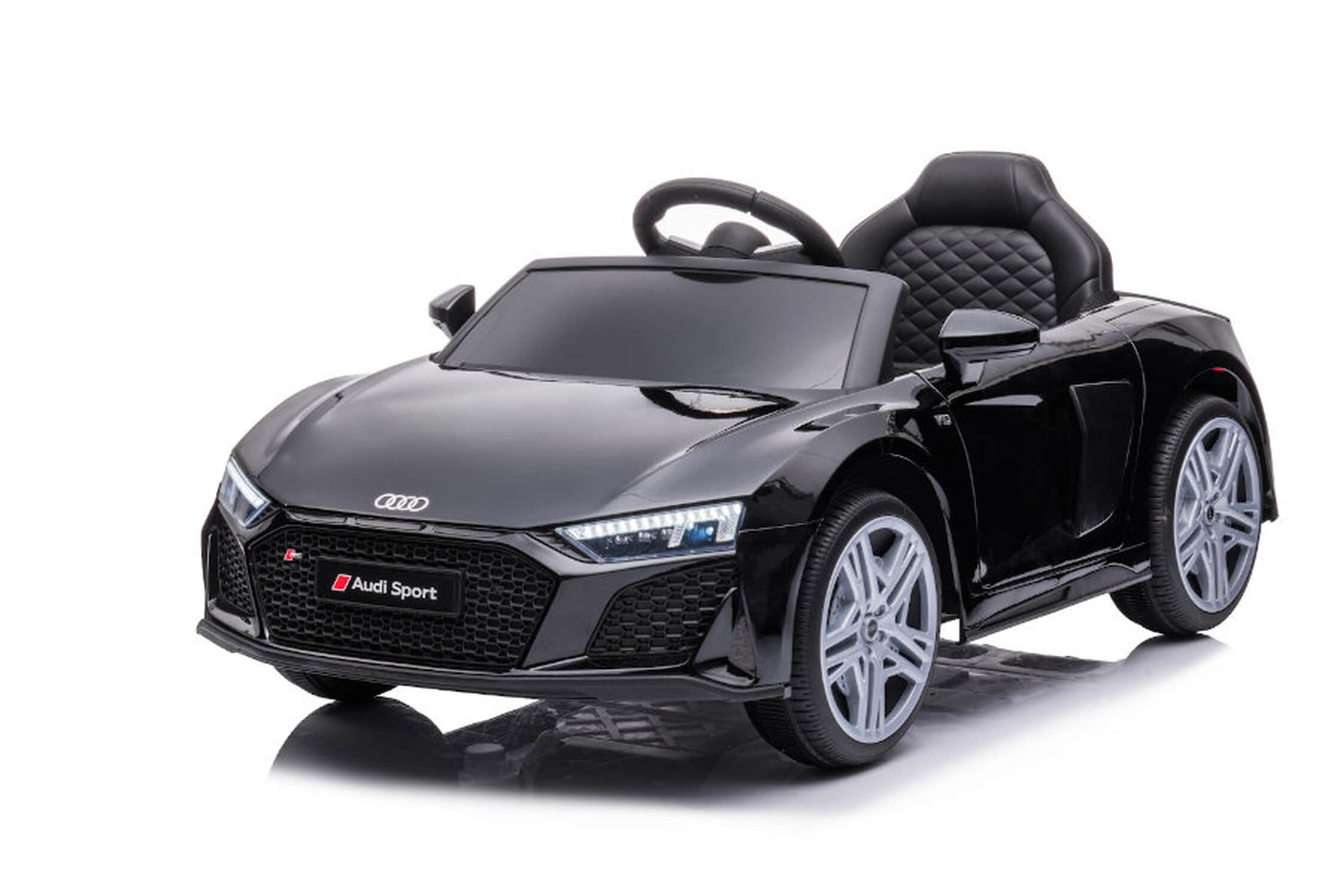 TPFLiving Elektro-Kinderauto Audi R8 Spyder  schwarz - Kinderauto - Elektroauto - Ledersitz und Sicherheitsgurt - Bild 1