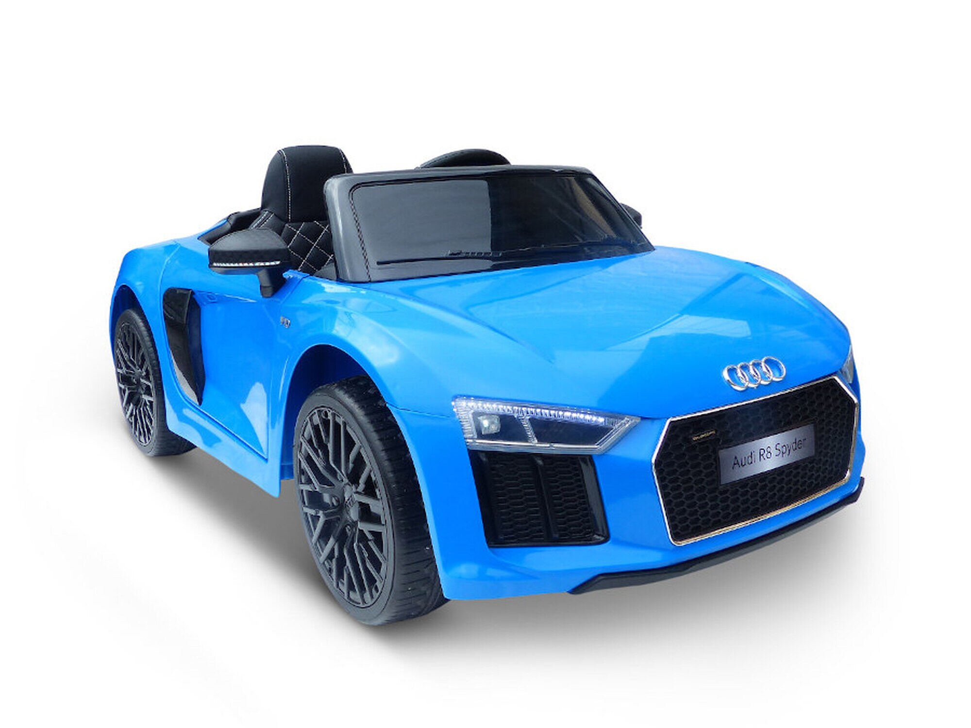 TPFLiving Elektro-Kinderauto Audi R8  blau - Kinderauto - Elektroauto - Ledersitz und Sicherheitsgurt - Bild 1