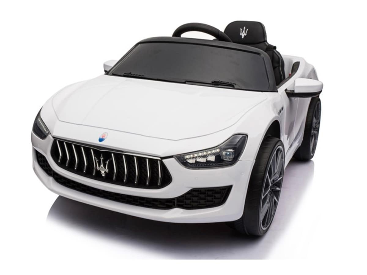 TPFLiving Elektro-Kinderauto Maserati Ghibli weiß