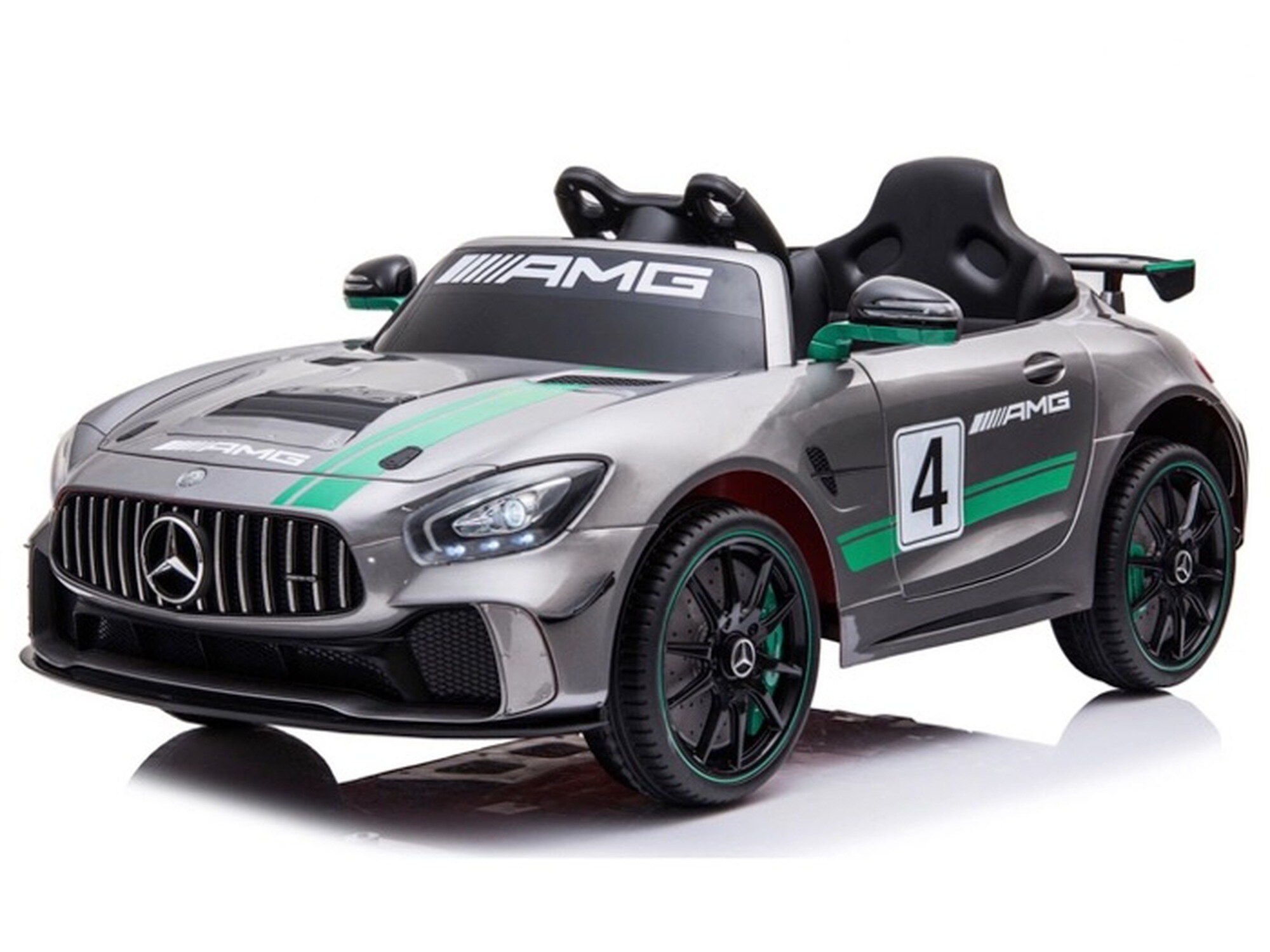 TPFLiving Elektro-Kinderauto Mercedes GT 4 grau - Bild 1