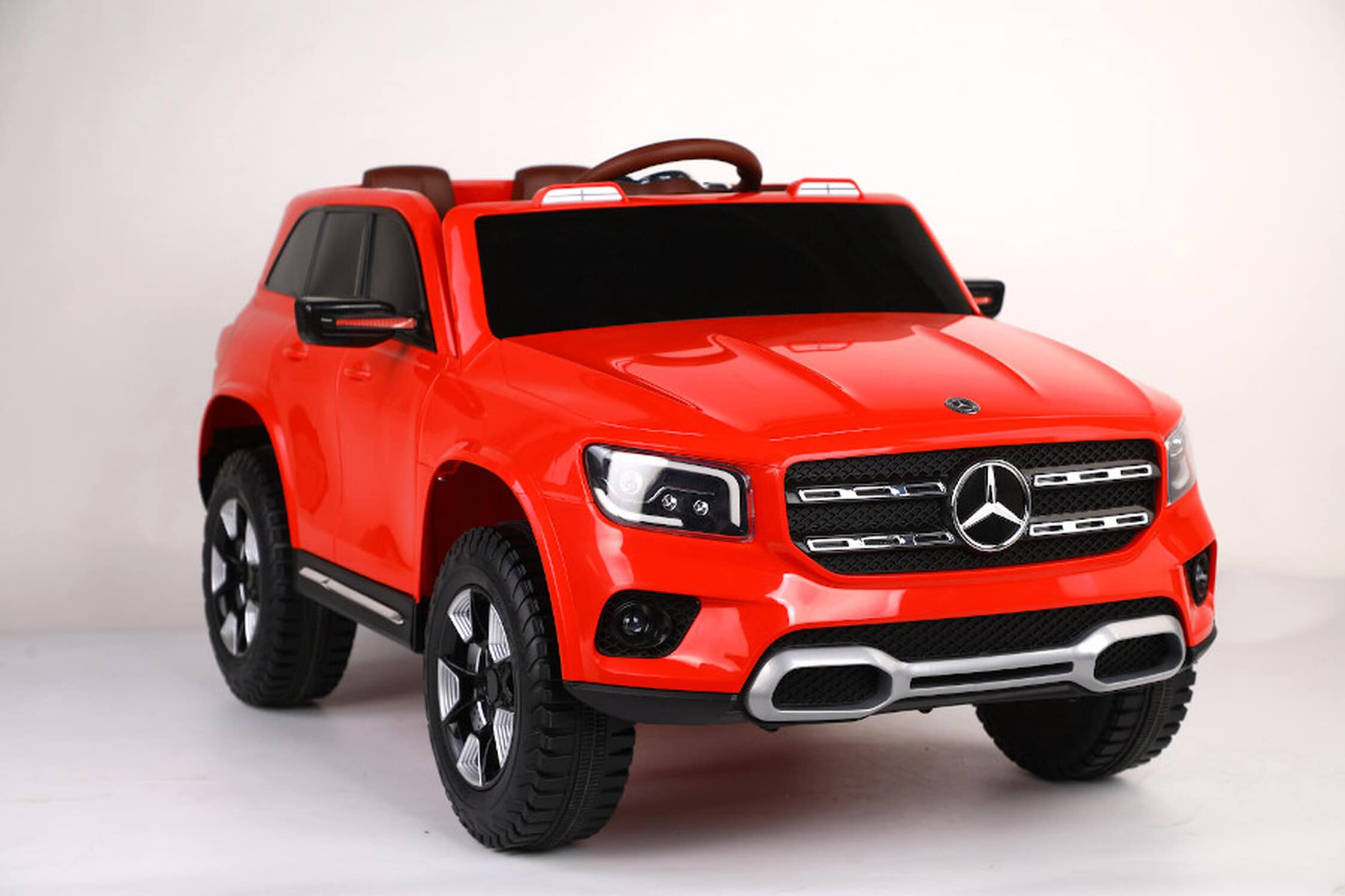 TPFLiving Elektro-Kinderauto Mercedes GLB  rot - Kinderauto - Elektroauto - Ledersitz und Sicherheitsgurt - Bild 1