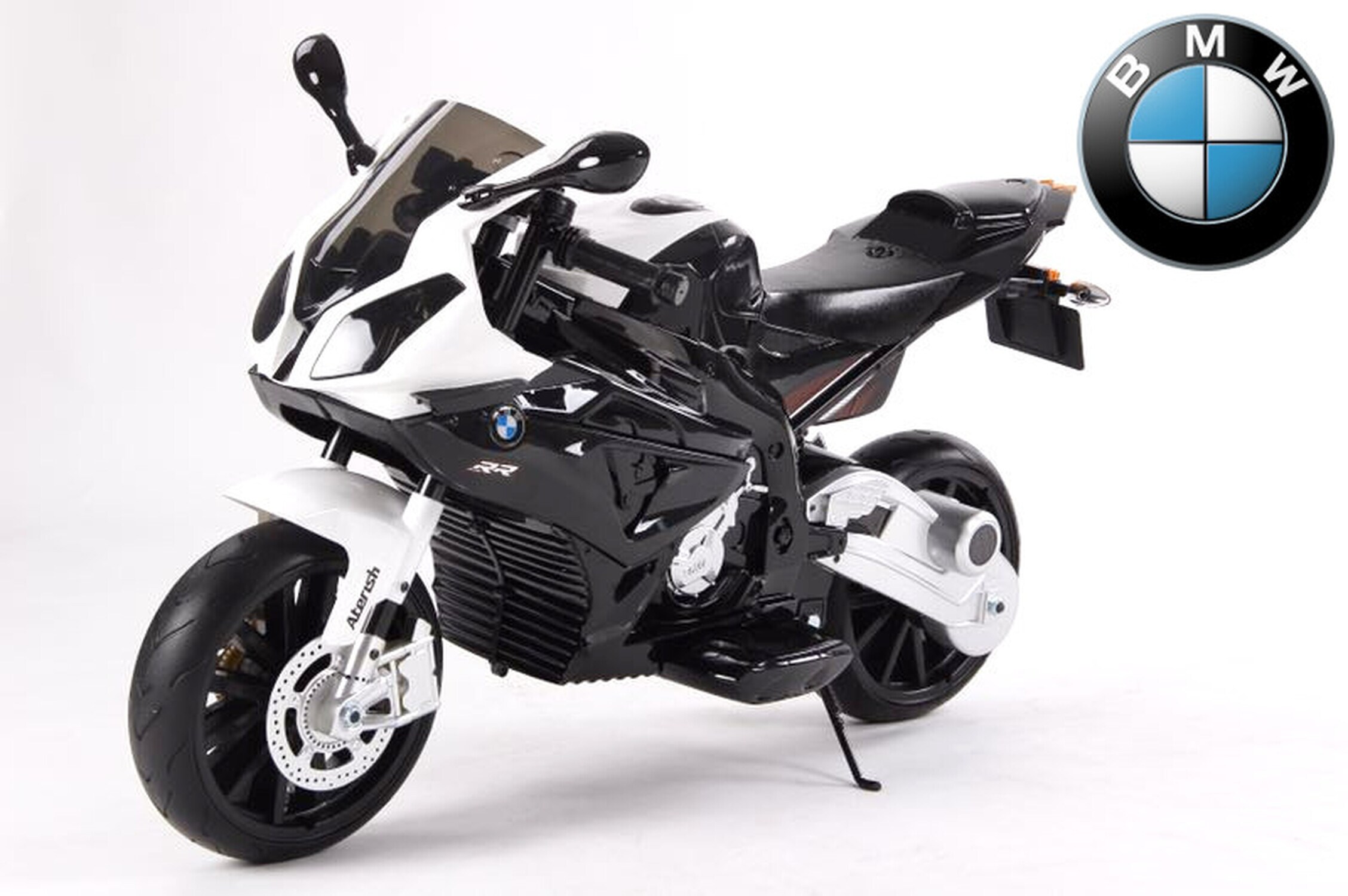 TPFLiving Elektro-Kindermotorrad BMW S1000RR  schwarz - Kindermotorrad - Elektromotorrad - St&uuml;tzr&auml;der - Bild 1