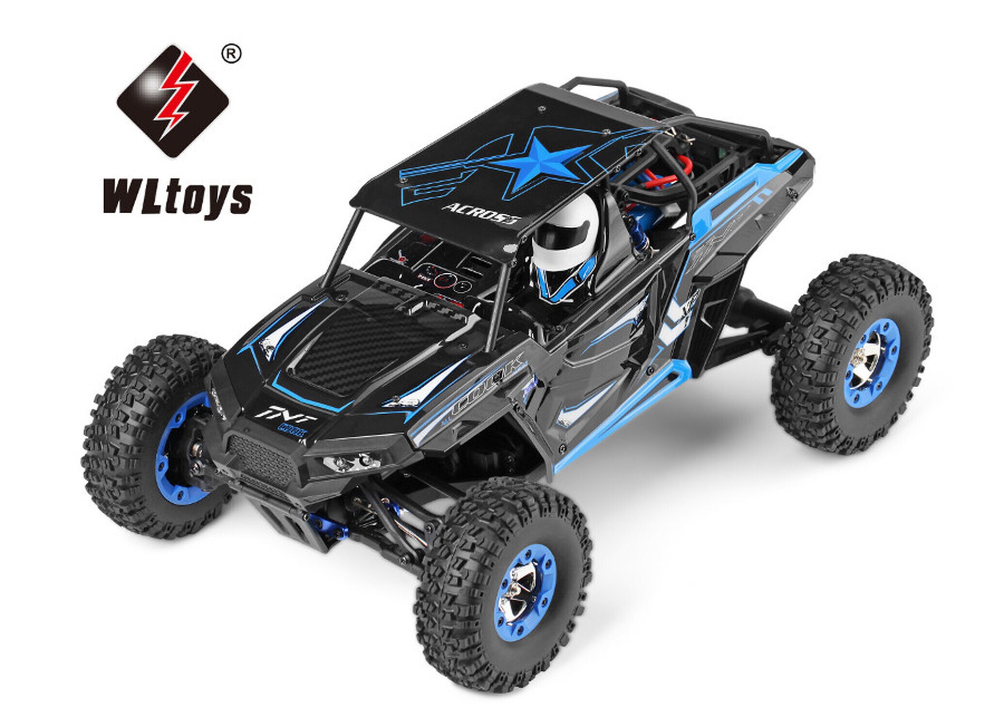 TPFLiving RC-Monstertruck Monster Truck Storm 428B blau - RC Monstertruck - Ferngesteuertes Fahrzeug - RC-Auto - Ma&szlig;stab: 1:12 - Bild 1