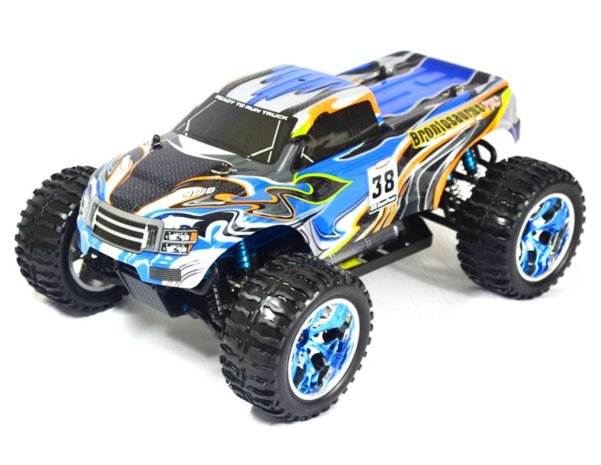TPFLiving RC-Monstertruck HSP Brontosaurus Pro 1  blau - RC Monstertruck - Ferngesteuertes Fahrzeug - RC-Auto - Ma&szlig;stab: 1:10 - Bild 1