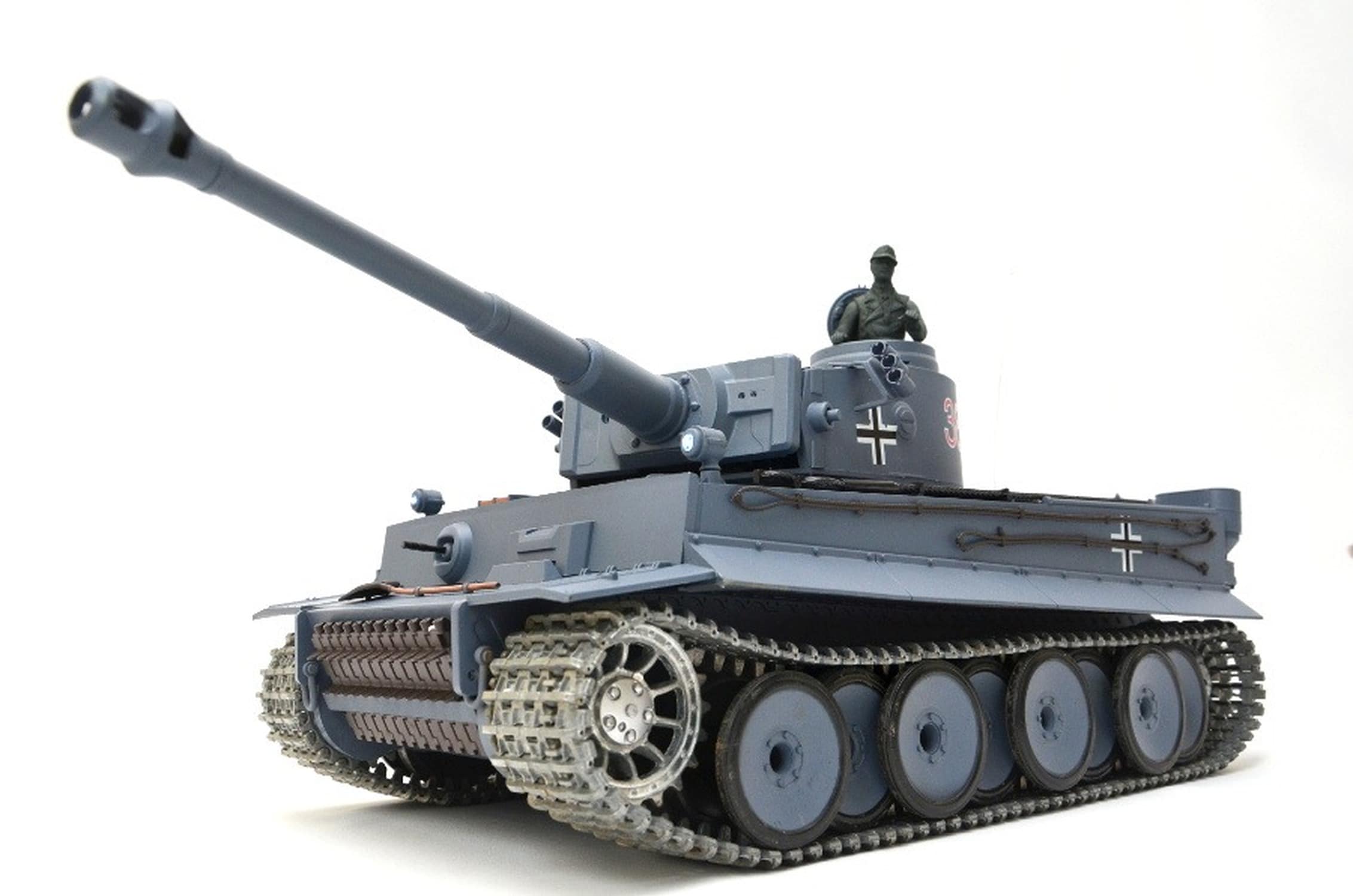 TPFLiving RC-Panzer German Tiger I UPG-A V7.0 Upgrade-A V7.0 - RC Panzer ferngesteuert - Panzer mit Schussfunktion, Stahlgetriebe und Kettenantrieb - Rauch und Sound - Ma&szlig;stab 1:16 - Bild 1