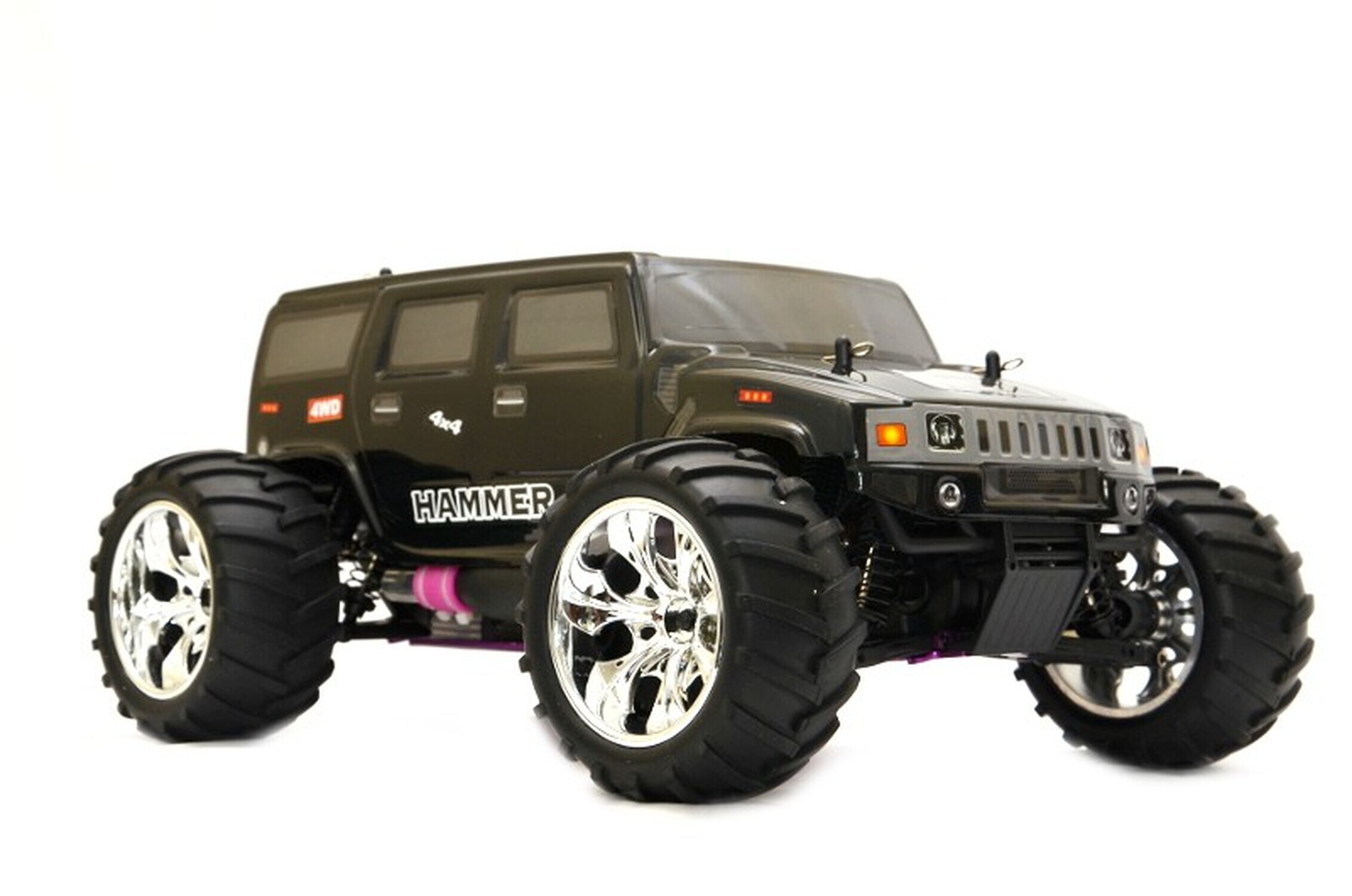 TPFLiving RC-Monstertruck Hummer  schwarz - RC Monstertruck - Ferngesteuertes Fahrzeug - RC-Auto - Ma&szlig;stab: 1:10 - Bild 1