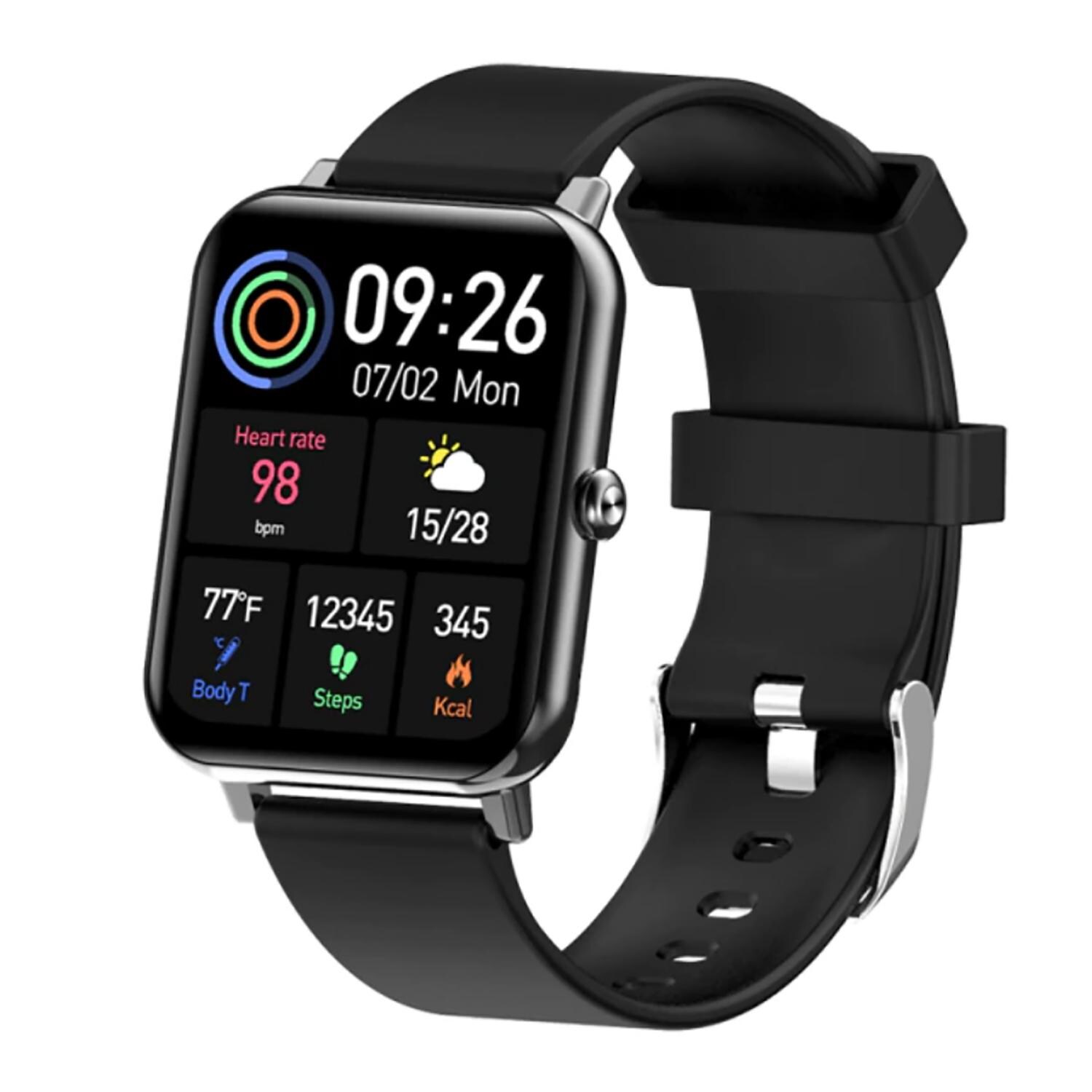 TPFNet Smart Watch / Fitness Tracker IP67 - Silikon Armband - Android & IOS - Rosa