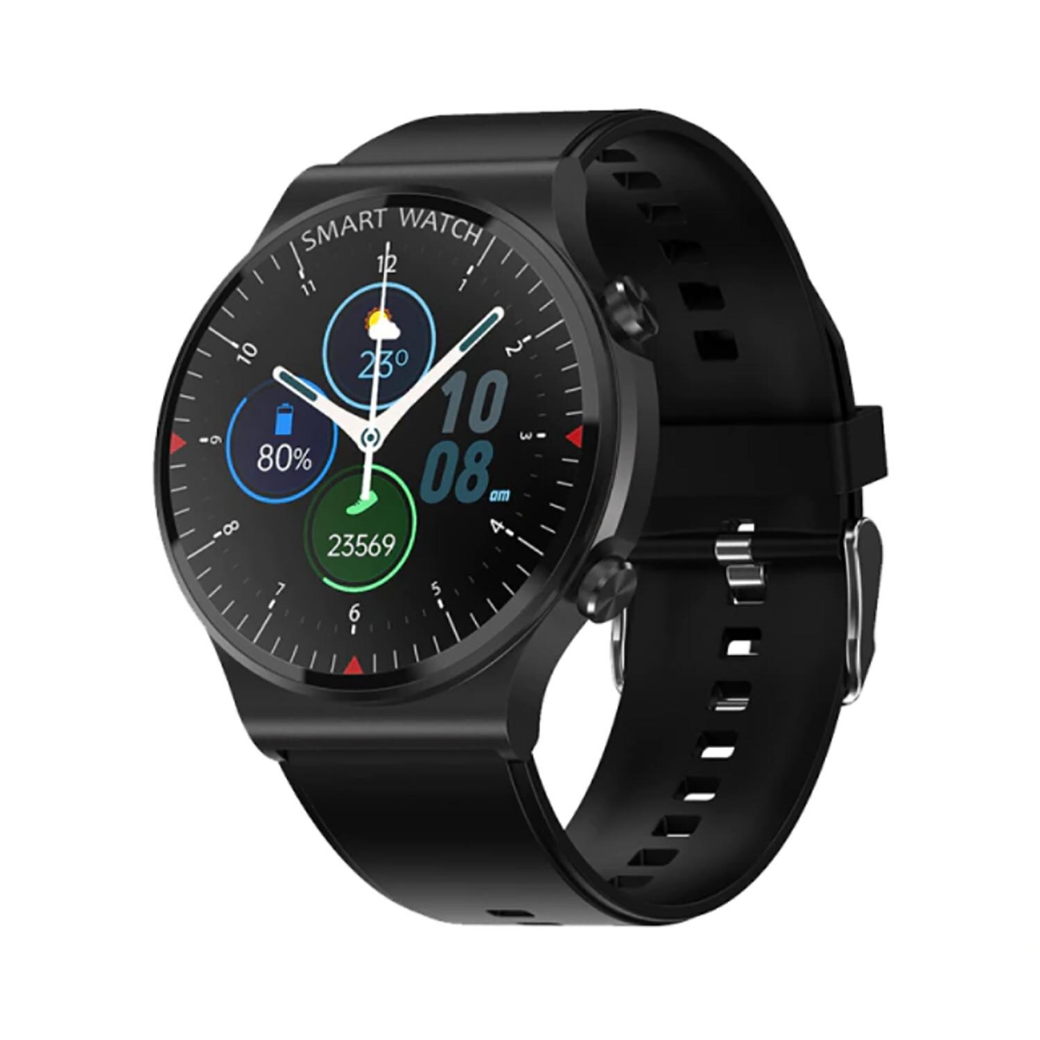 TPFNet Smart Watch / Fitness Tracker IP67 für Damen & Herren - Silikon Armband - Android & IOS - Grau