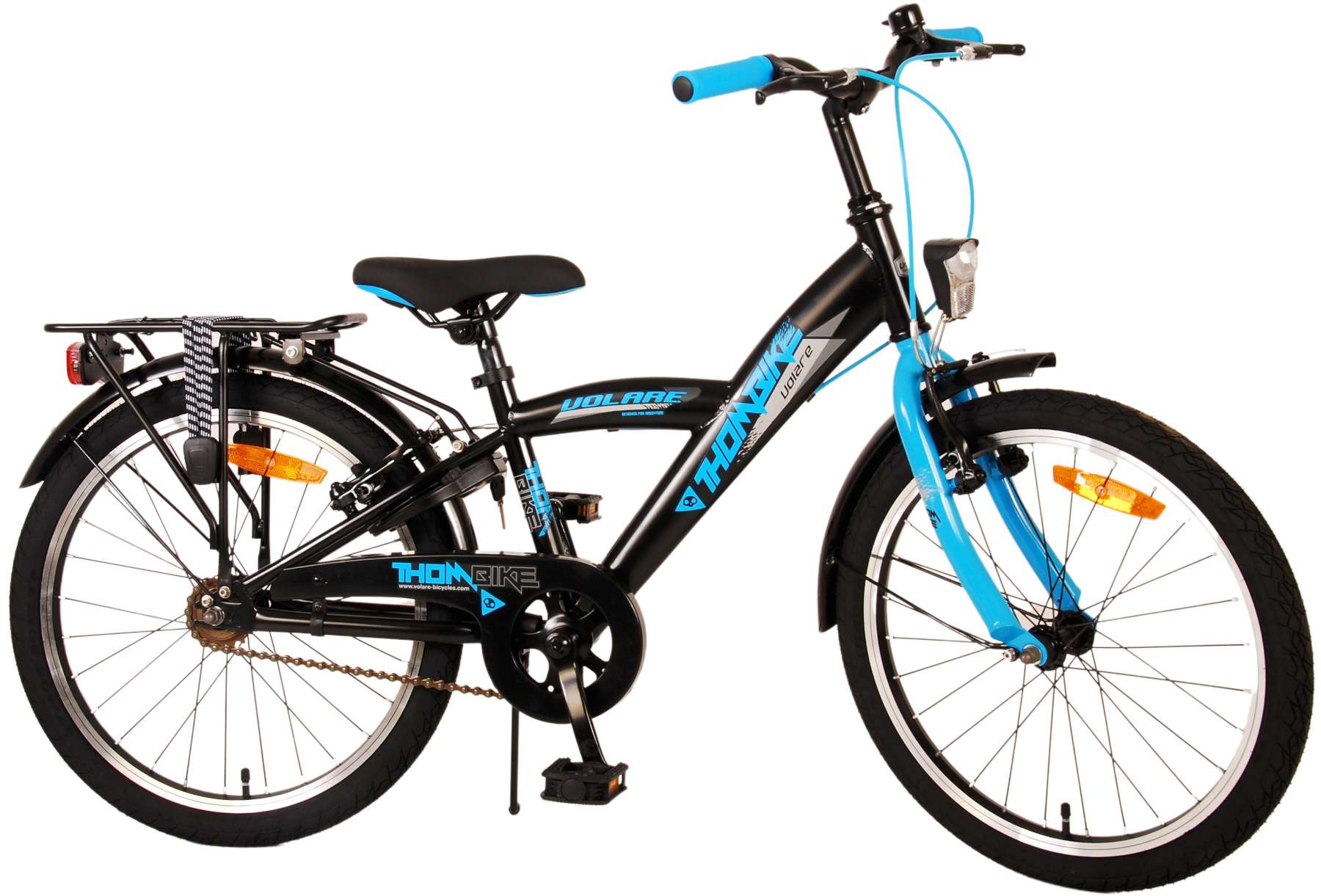 TPFSports Thombike Kinderfahrrad - Jungen - 20 Zoll - R&uuml;cktritt + Handbremsen - Schwarz/Gr&uuml;n - Bild 1