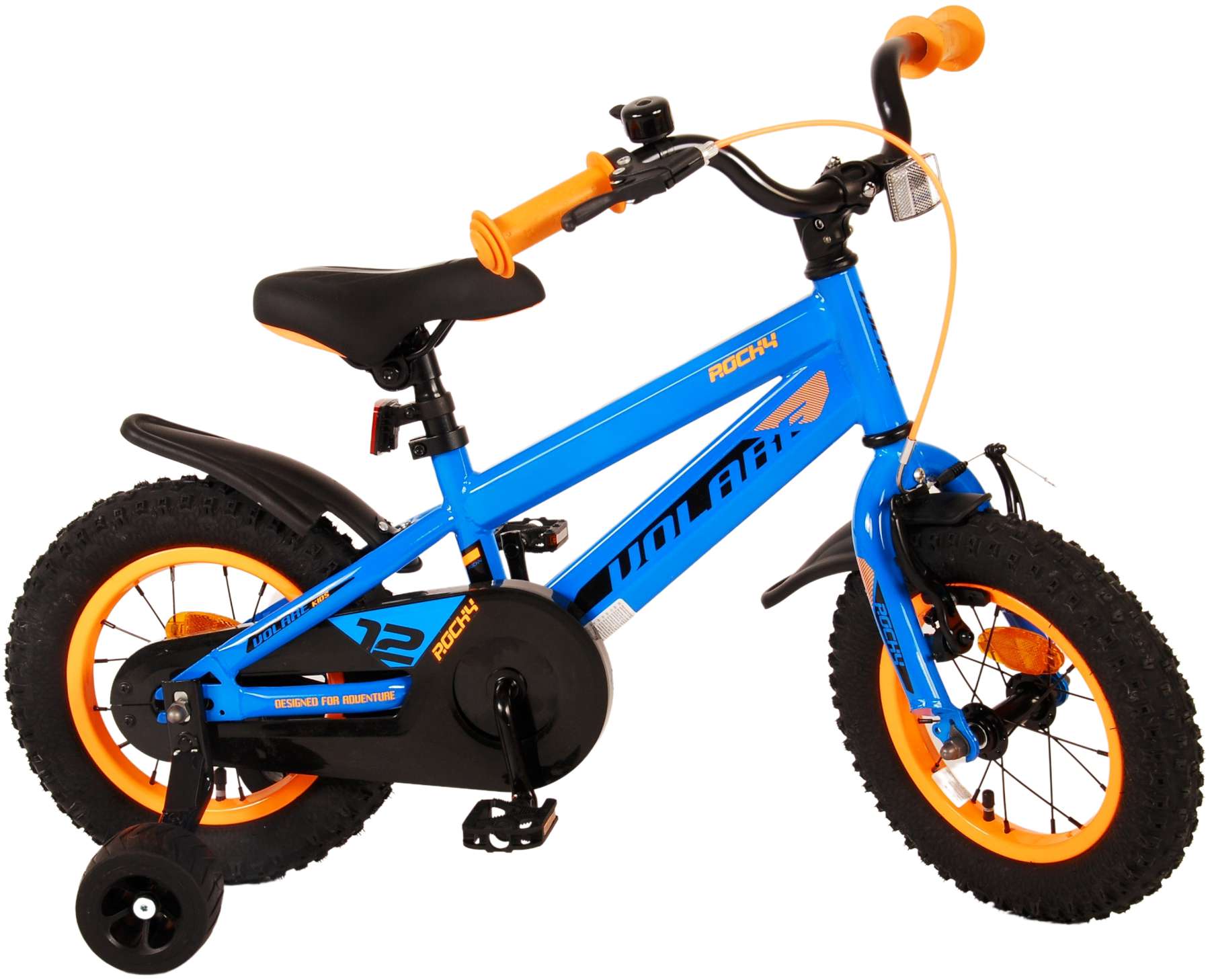 TPFSports Rocky Kinderfahrrad - Jungen - 12 Zoll - R&uuml;cktritt + Handbremse - Blau - Bild 1