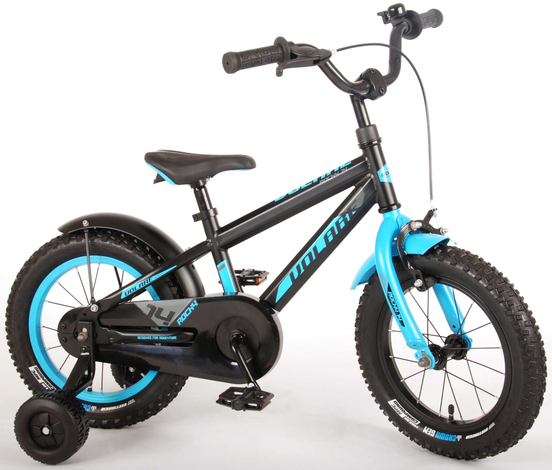 TPFSports Rocky Kinderfahrrad - Jungen - 14 Zoll - R&uuml;cktritt + Handbremse - Blau - Bild 1