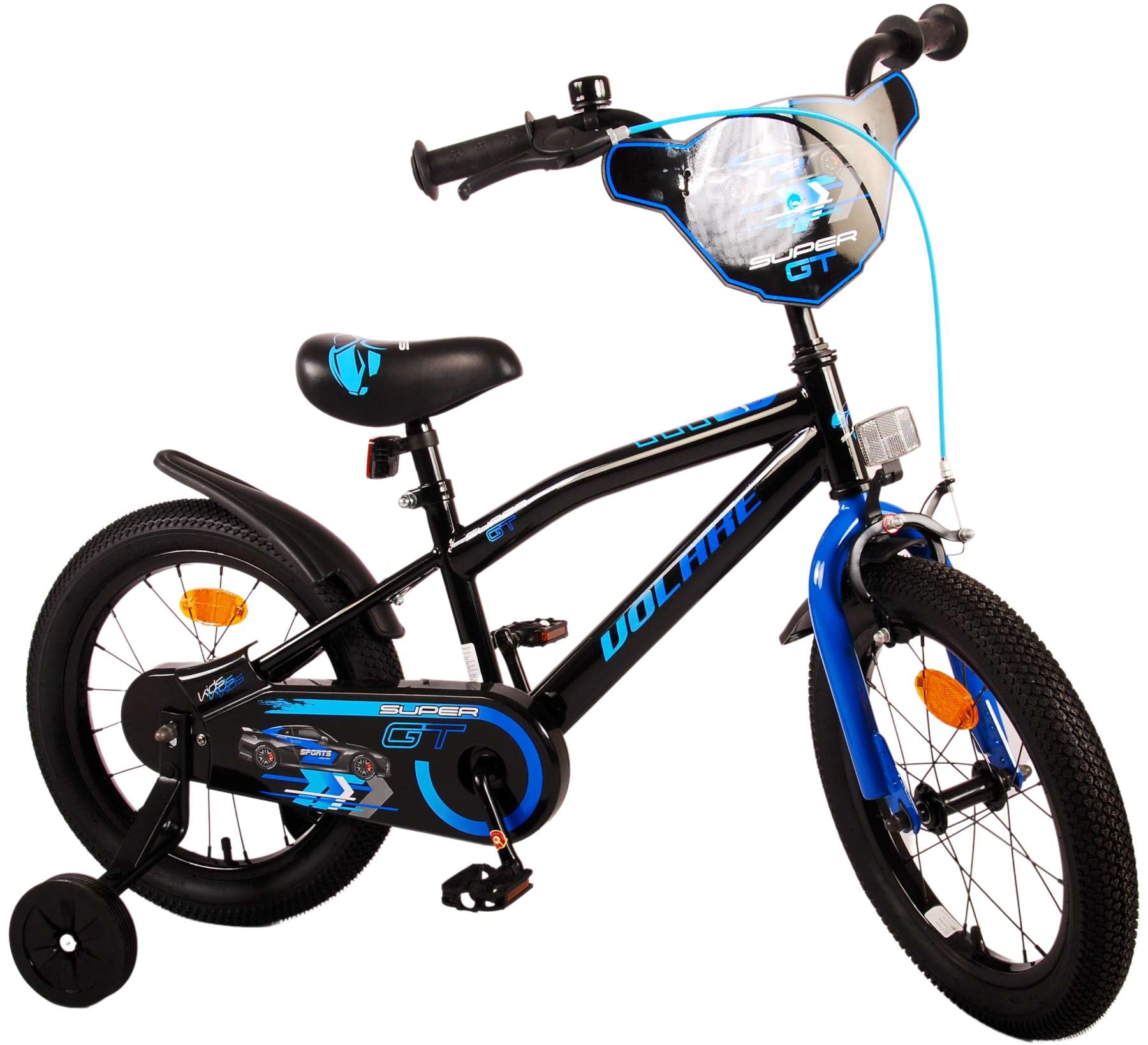 TPFSports Super GT Kinderfahrrad - Jungen - 16 Zoll - R&uuml;cktritt + Handbremse - Rot - Bild 1