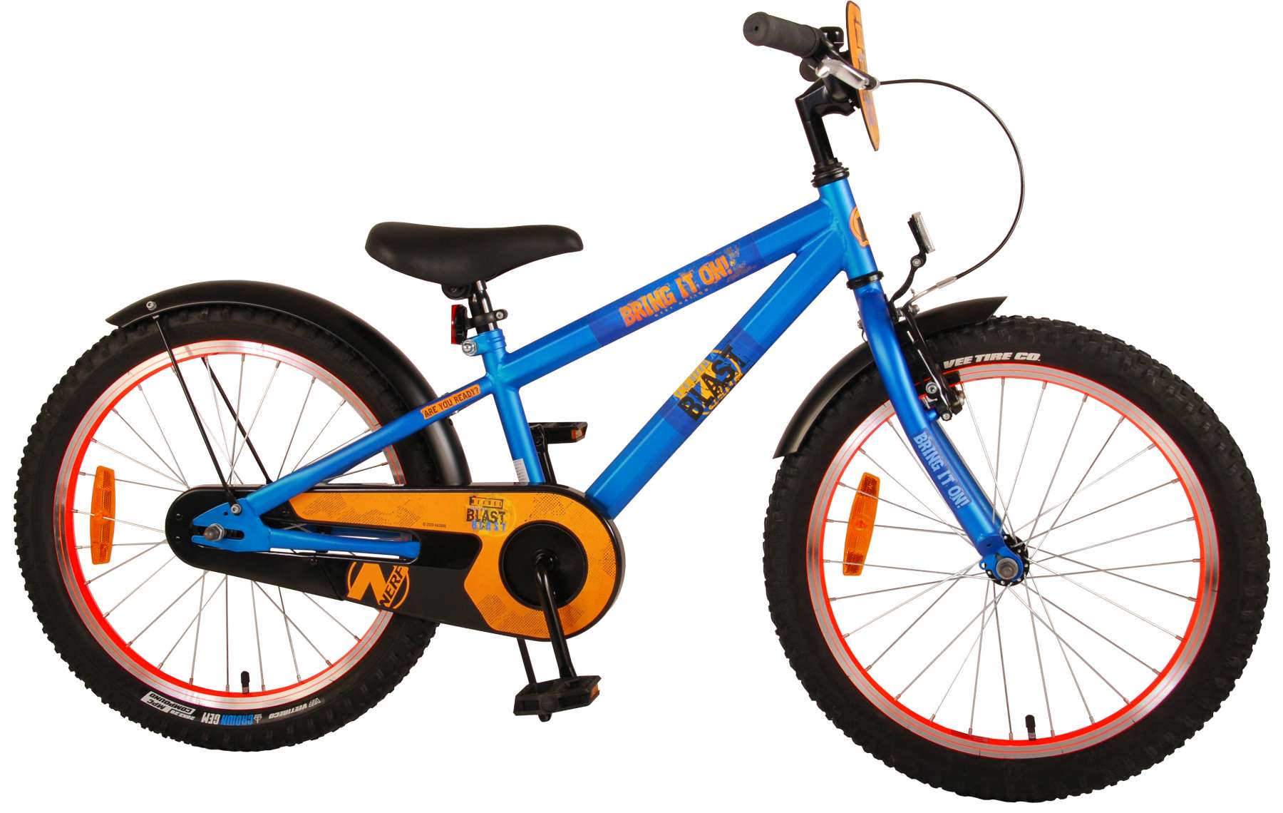 TPFSports NERF Kinderfahrrad - Jungen - 20 Zoll - R&uuml;cktritt + Handbremse - Satinblau - Bild 1