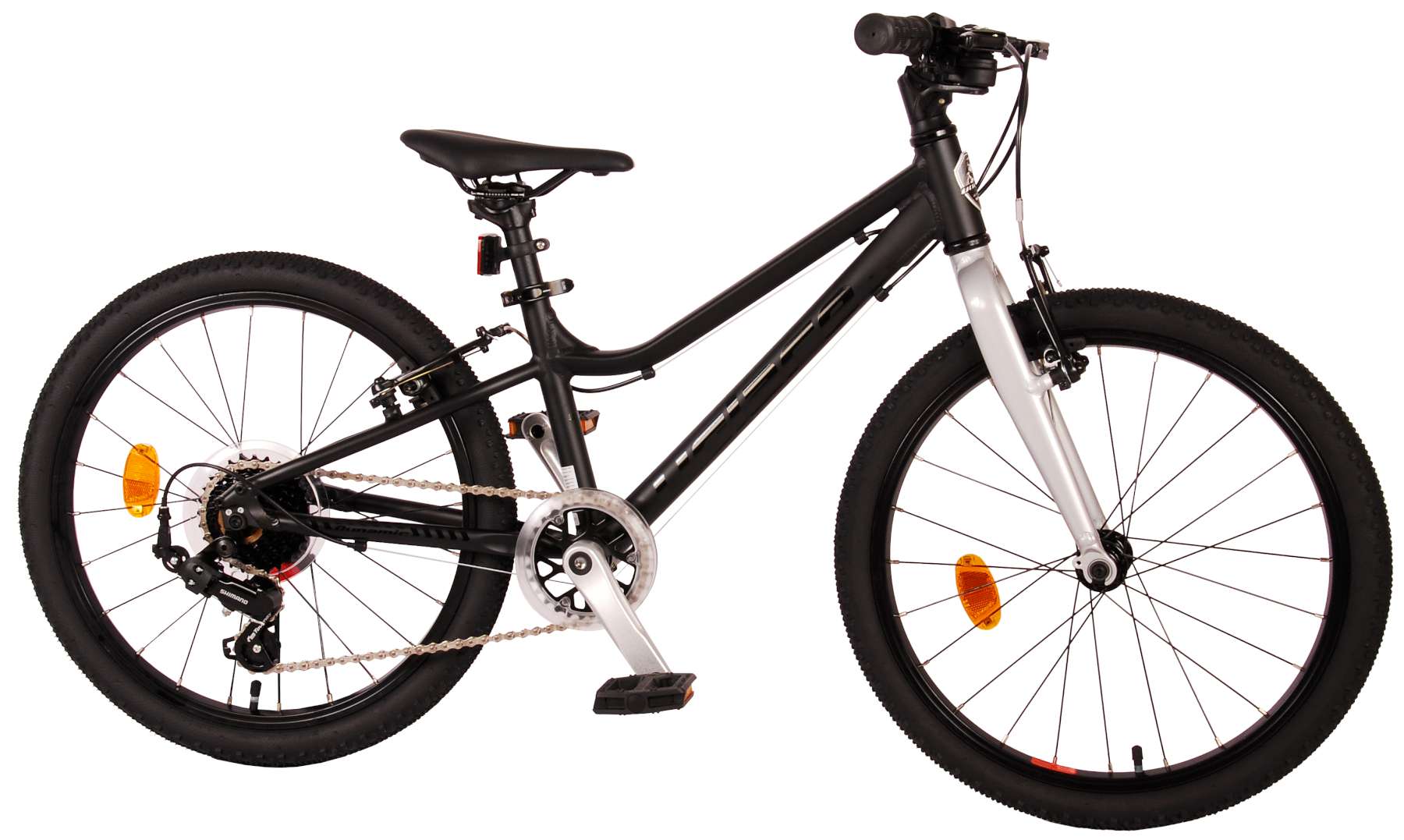 TPFSports Dynamic Kinderfahrrad - Jungen - 20 Zoll - 2 Handbremsen - 7 G&auml;nge - Mattschwarz - Bild 1