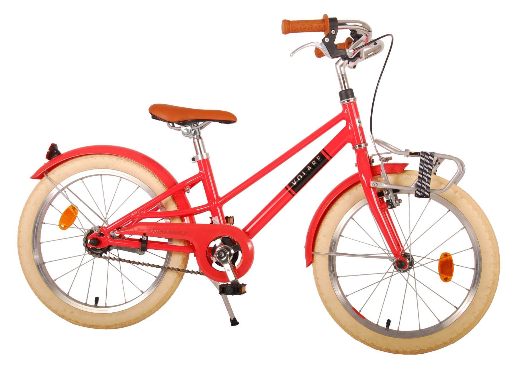 TPFSports Melody Kinderfahrrad - M&auml;dchen - 18 Zoll - 2 Handbremsen - Beige - Bild 1