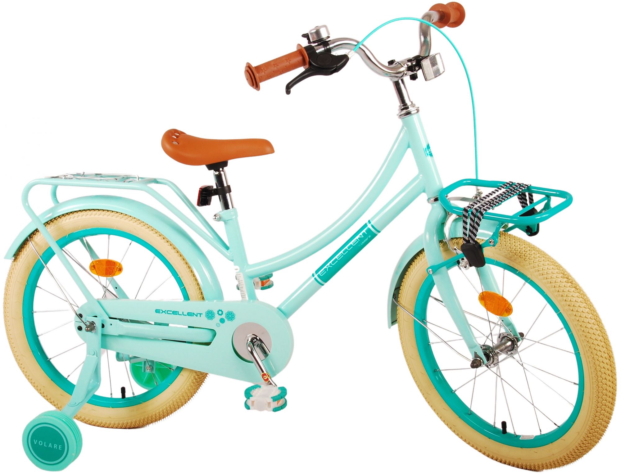 TPFSports Excellent Kinderfahrrad - M&auml;dchen - 18 Zoll - R&uuml;cktritt + Handbremse - Gr&uuml;n - Bild 1
