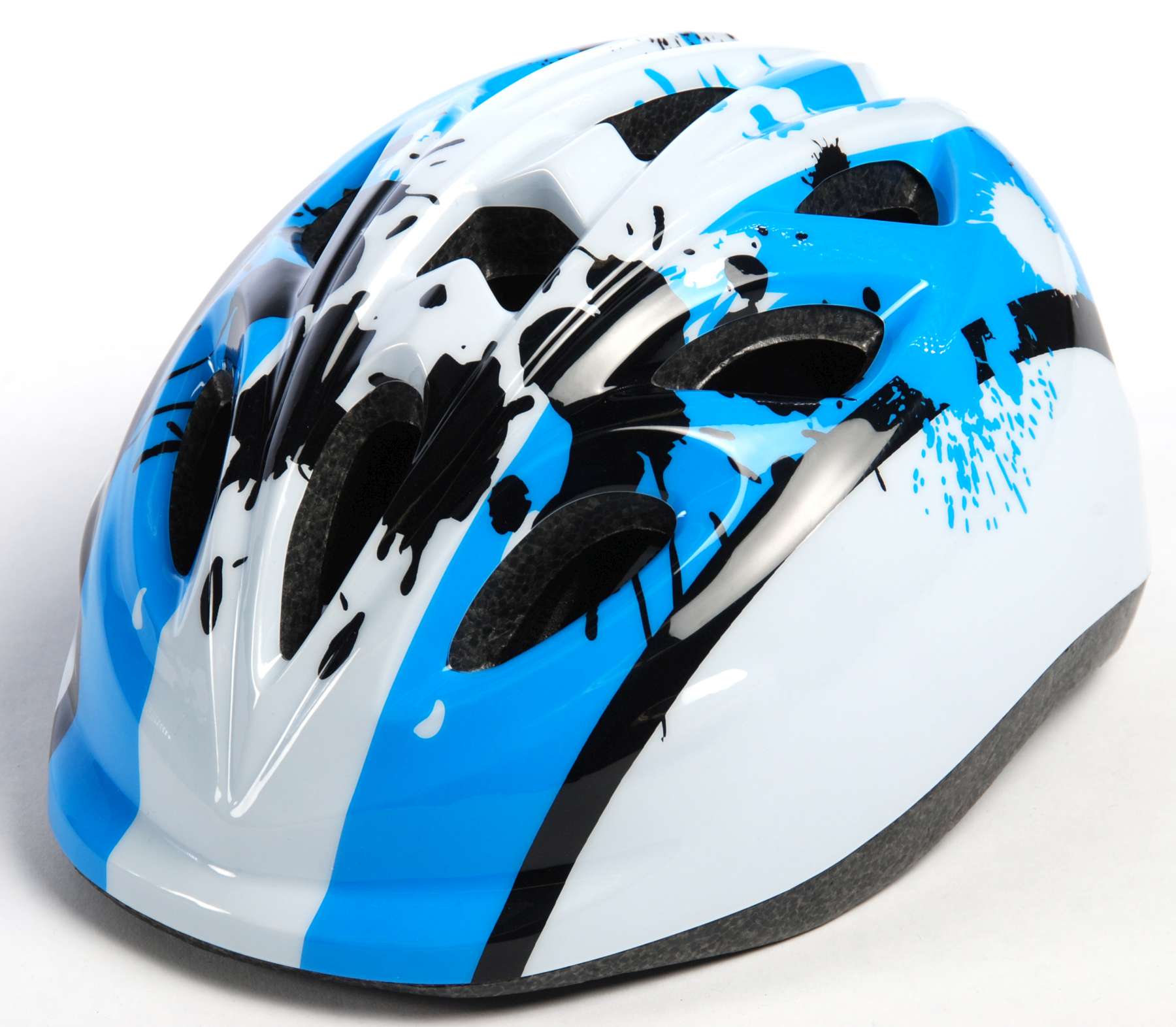 TPFSports Kinderfahrradhelm - XS - 47-51cm Kopfumfang - Blau/Wei&szlig; - Bild 1