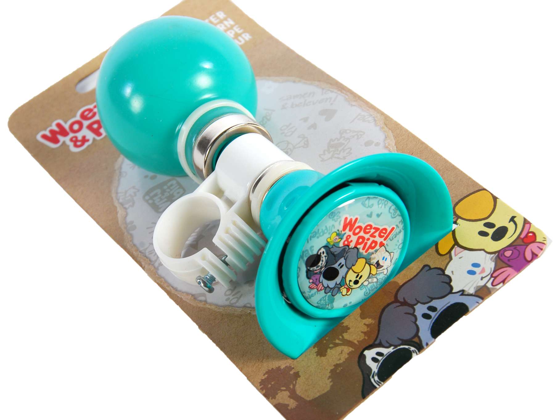 TPFSports Woezel und Pip Fahrradhupe - Blau/Wei&szlig;/Gr&uuml;n - Bild 1