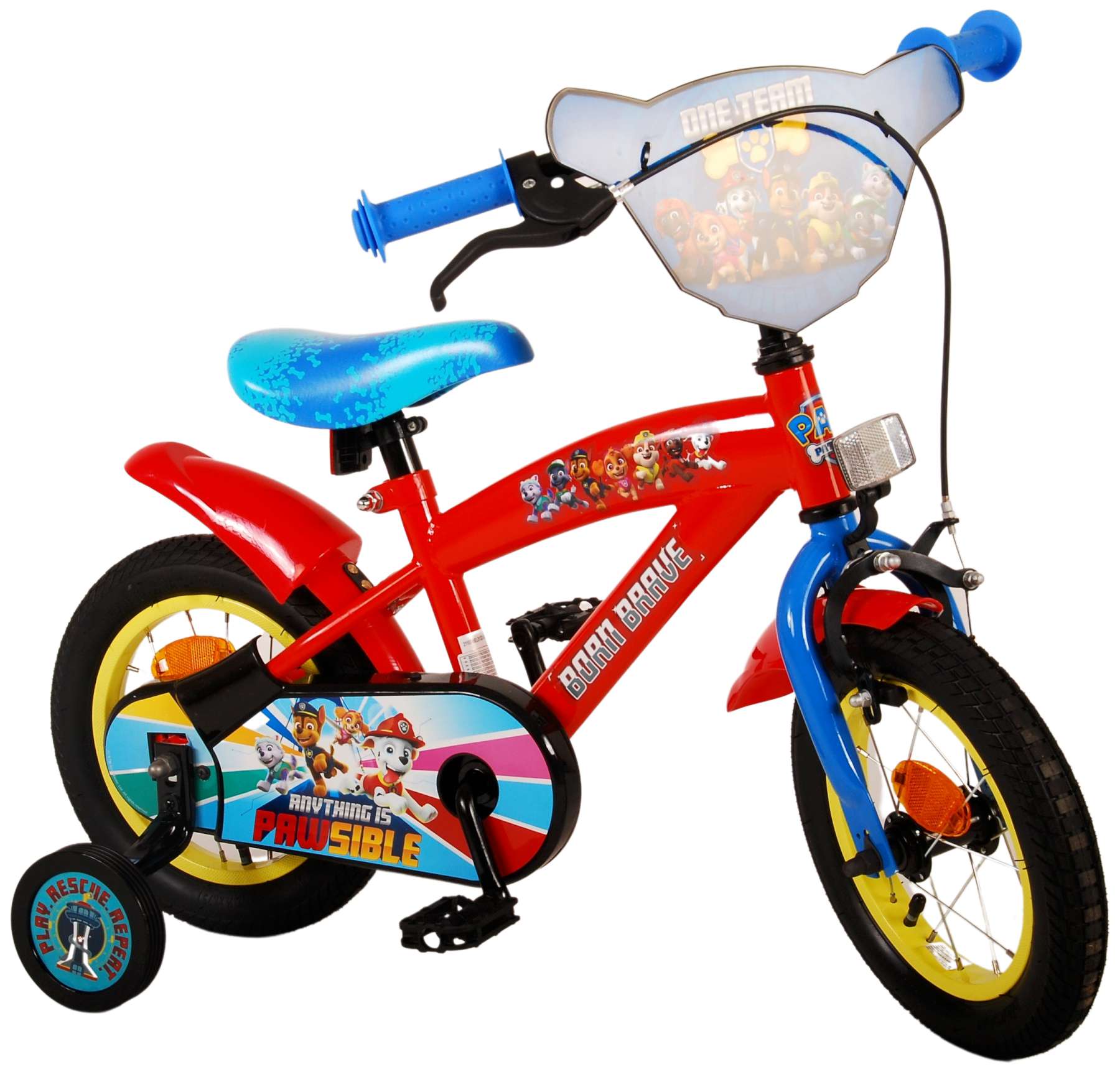 TPFSports Paw Patrol Kinderfahrrad - Jungen - 12 Zoll - Modell 5 - Bild 1