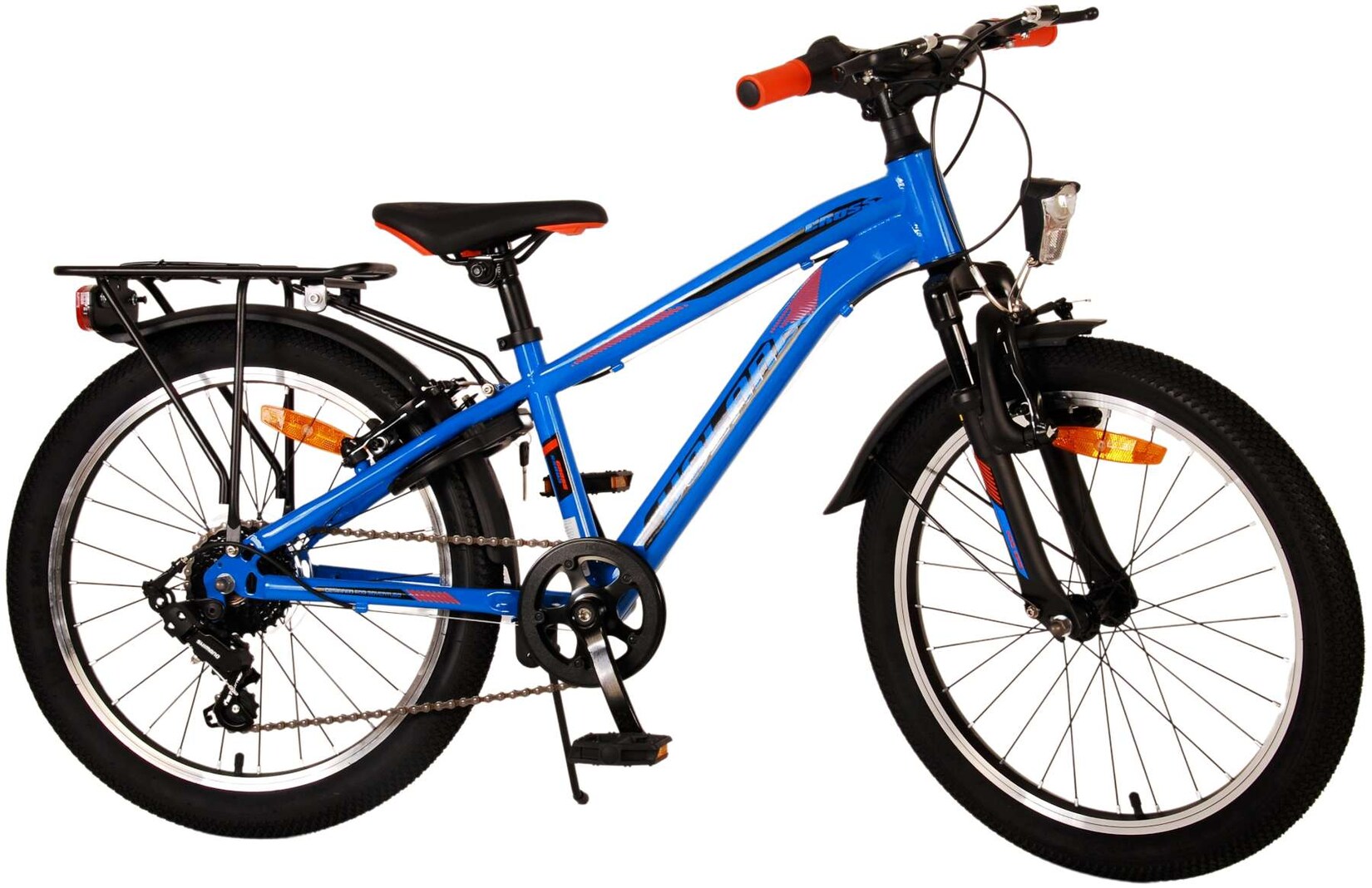 TPFSports Cross Kinderfahrrad - Jungen - 20 Zoll - Rücktritt + Handbremse - 6 Gänge - Grau