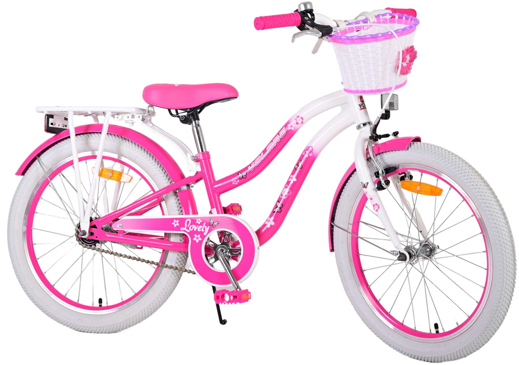 TPFSports Lovely Kinderfahrrad - M&auml;dchen - 20 Zoll - R&uuml;cktritt + Handbremse - Rosa - Bild 1