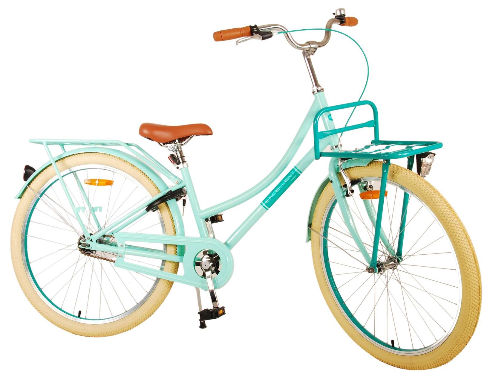 TPFSports Excellent Kinderfahrrad - Mädchen - 26 Zoll - Rücktritt + Handbremse - Grün
