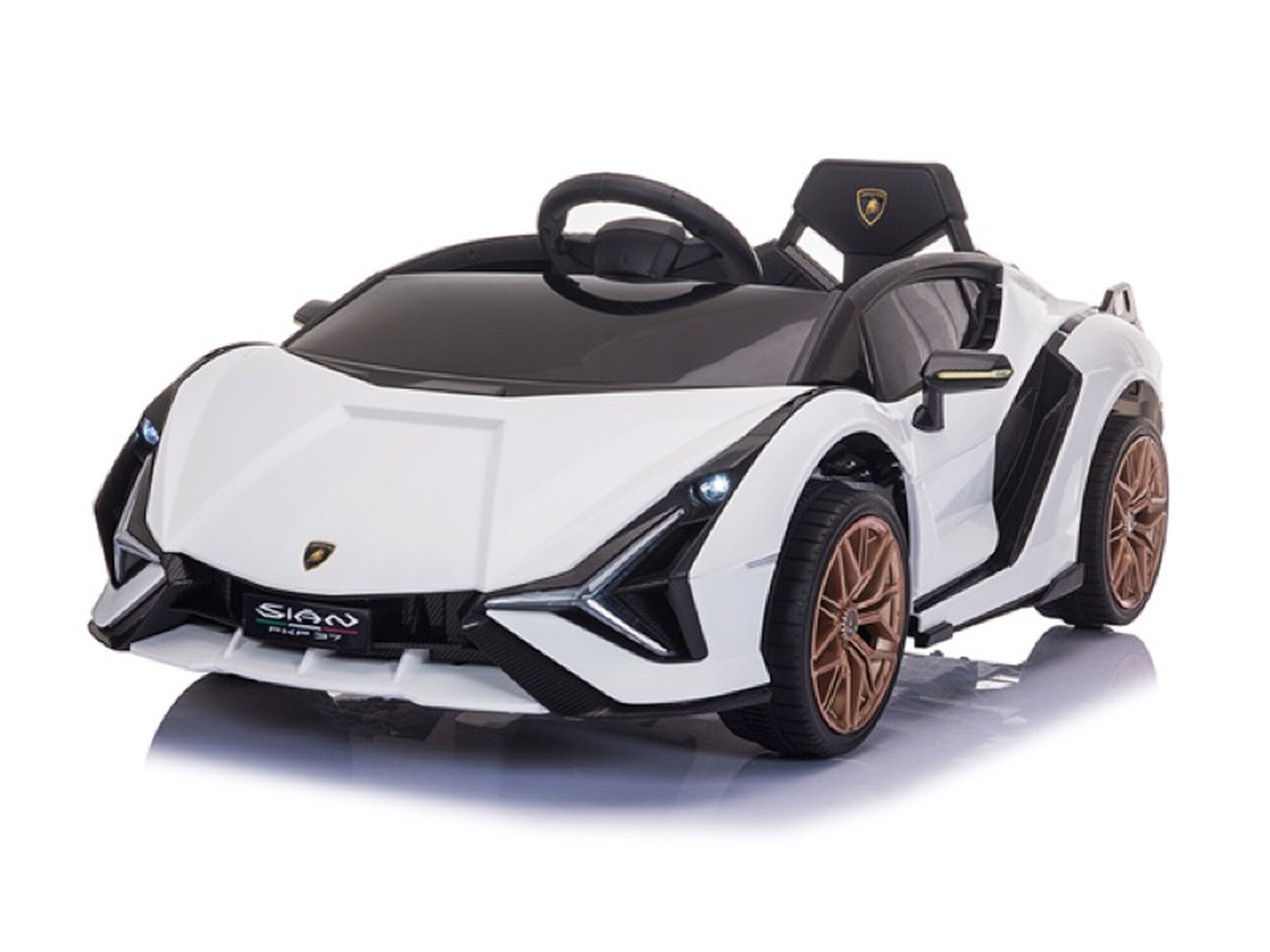 TPFLivingElektro-Kinderauto Lamborghini Sian wei&szlig; - Bild 1