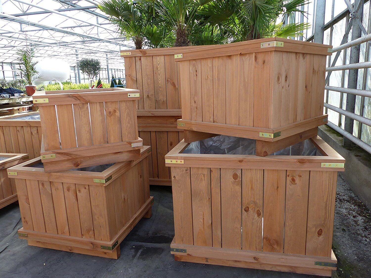 Holzkübel XXL Pflanzkübel Holz Premiumqualität, div. Größen, Pflanztopf | 04251740109065