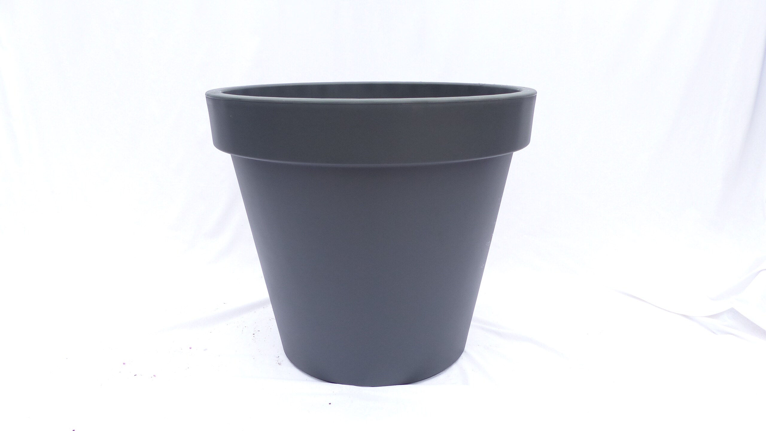 E&K &Uuml;bertopf &Oslash; 80 cm Pflanztopf Blumentopf Pflanzk&uuml;bel "Ecken und Kanten" K&uuml;bel - Farben: anthrazit, weiss, grau XXL gro&szlig; - Bild 1
