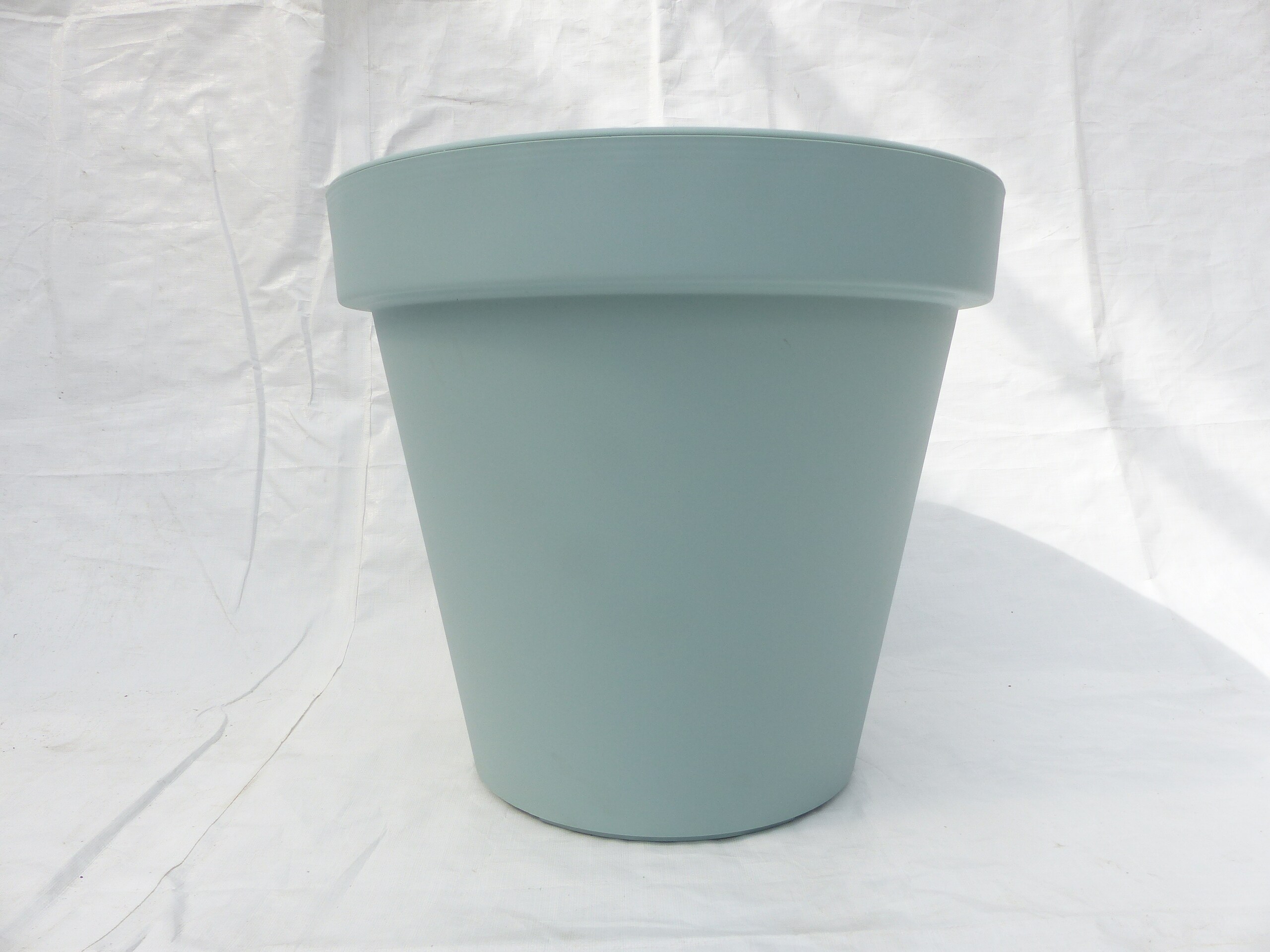 Pflanzk&uuml;bel E&K, taubenblau, rund &Oslash; 60 cm, Pflanztopf Blumentopf K&uuml;bel XXL gro&szlig; outdoor indoor - Bild 1