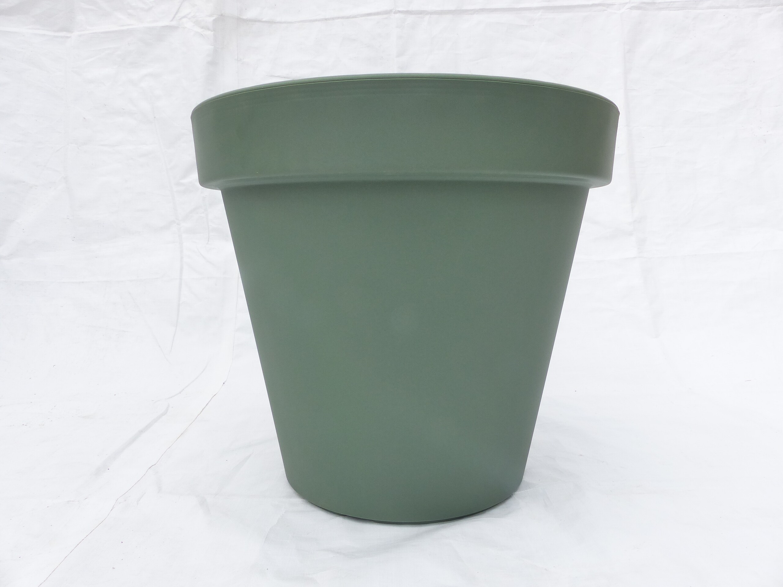 Pflanzk&uuml;bel E&K, olivgr&uuml;n, rund &Oslash; 60 cm, Pflanztopf Blumentopf K&uuml;bel XXL gro&szlig; outdoor indoor - Bild 1