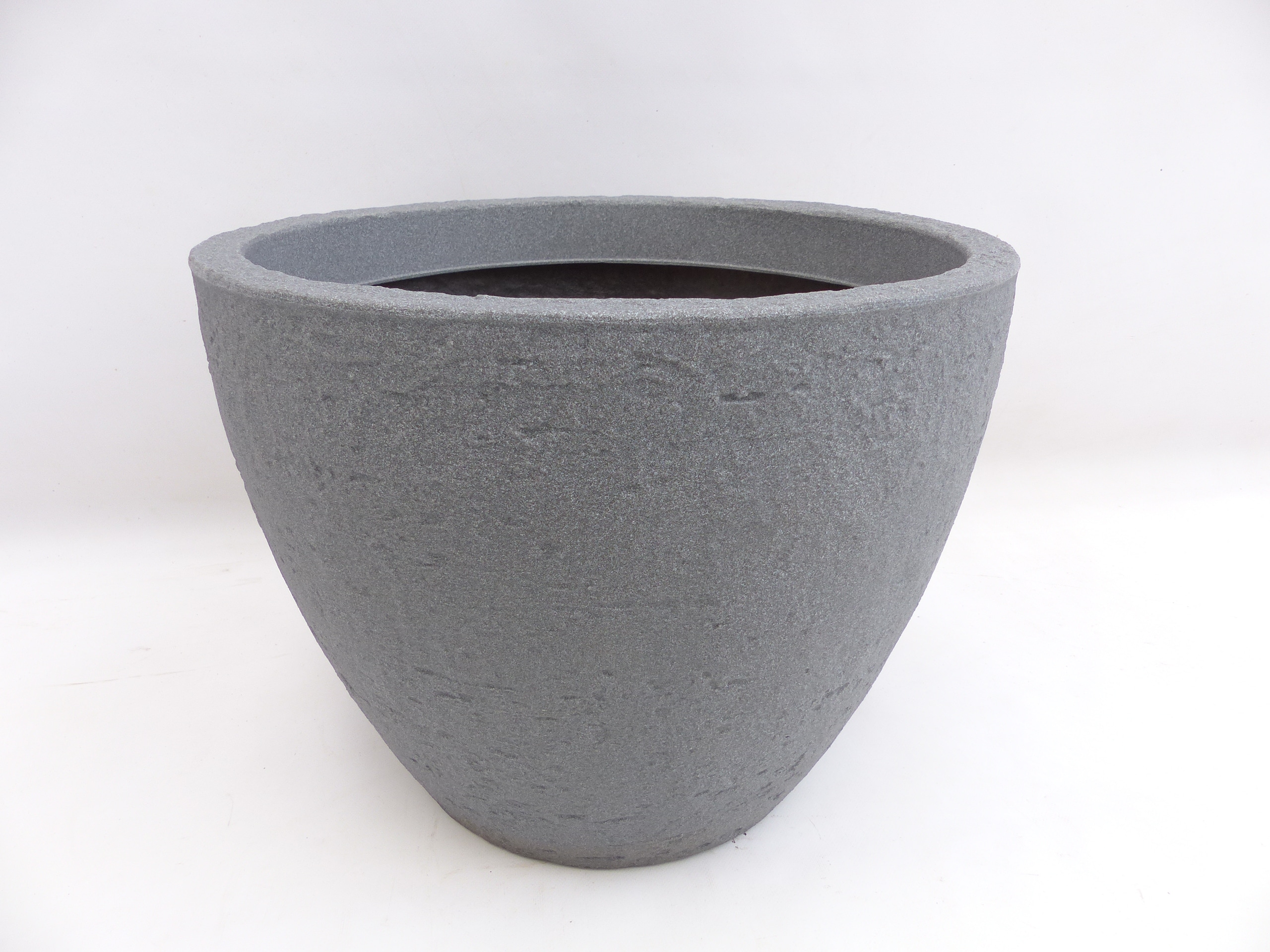 Pflanzkbel Betonoptik, rund  48 cm grau, Pflanztopf Blumentopf Kbel XXL  gro online kaufen bei Netto