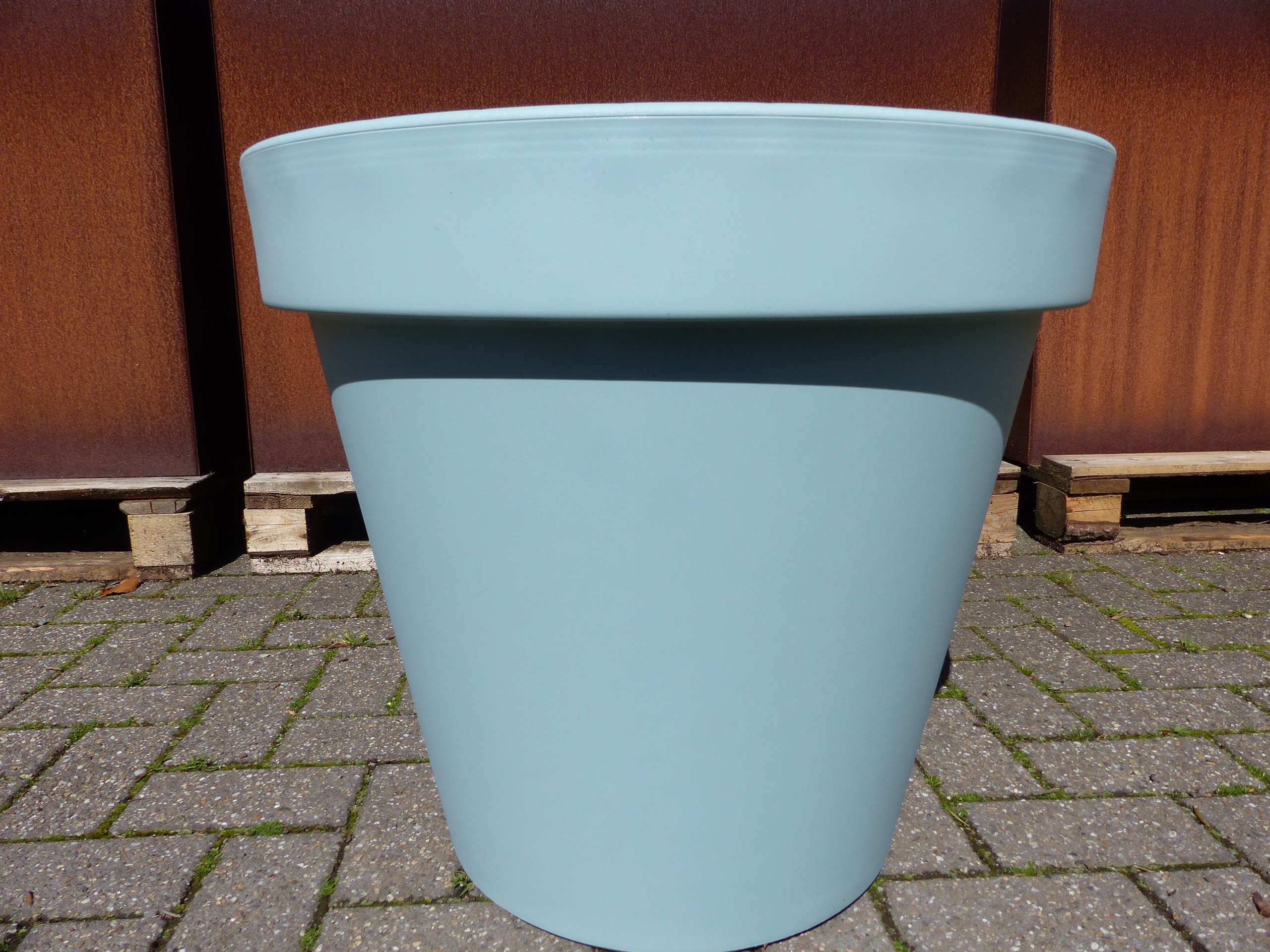 Pflanzk&uuml;bel E&K, mint, rund &Oslash; 60 cm, Pflanztopf Blumentopf K&uuml;bel XXL gro&szlig; outdoor indoor - Bild 1