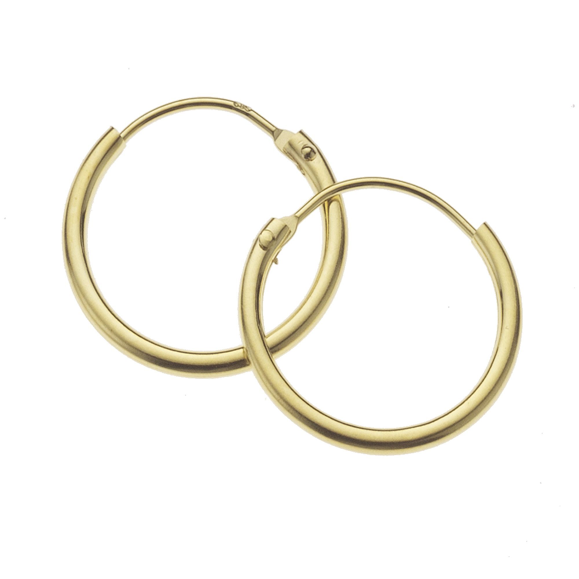 Fascination by Ellen K. Ohrringe Gold 585 mit einem Durchmesser von 15mm - Bild 1