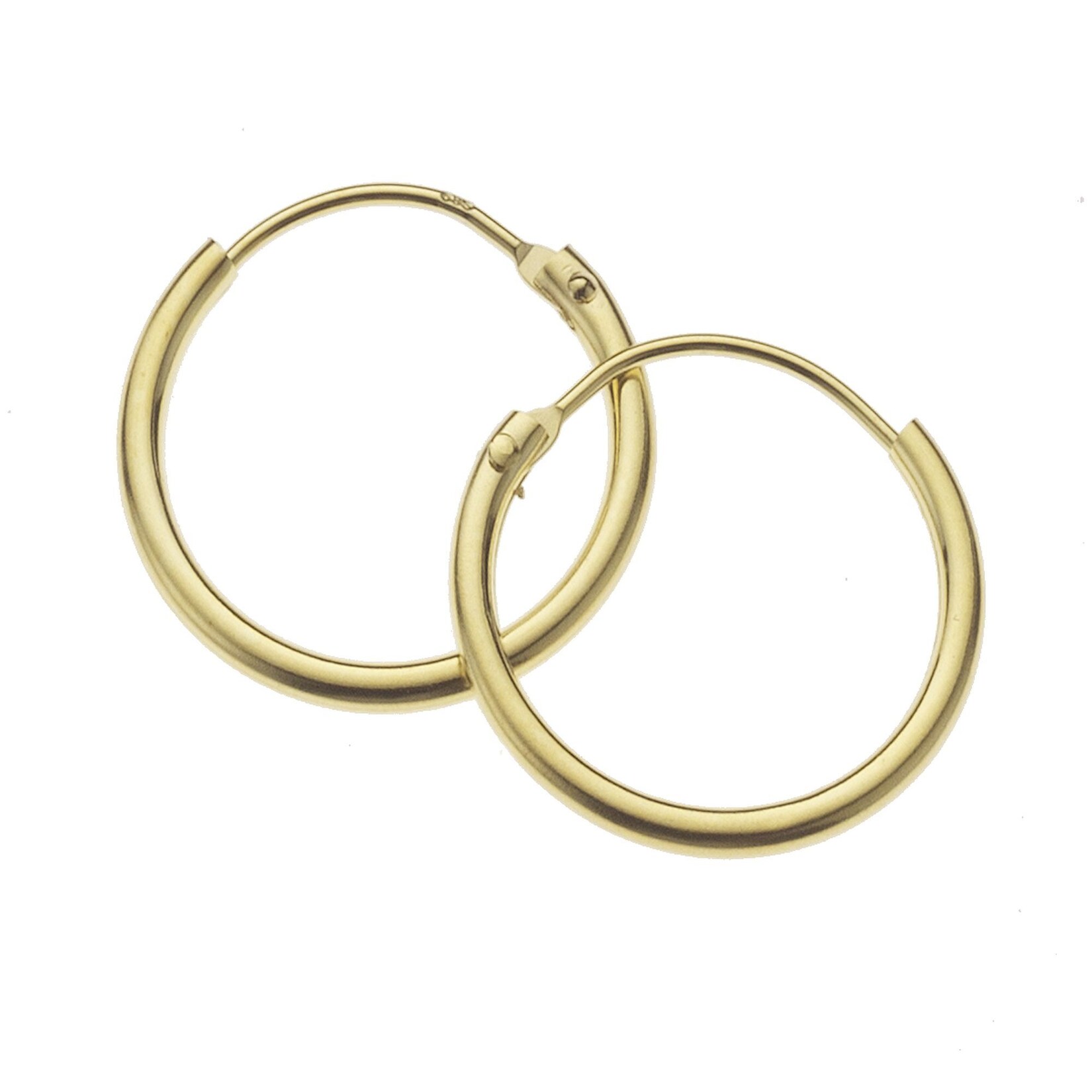 Fascination by Ellen K. Ohrringe Gold 585 mit einem Durchmesser von 15mm | 04006046132671