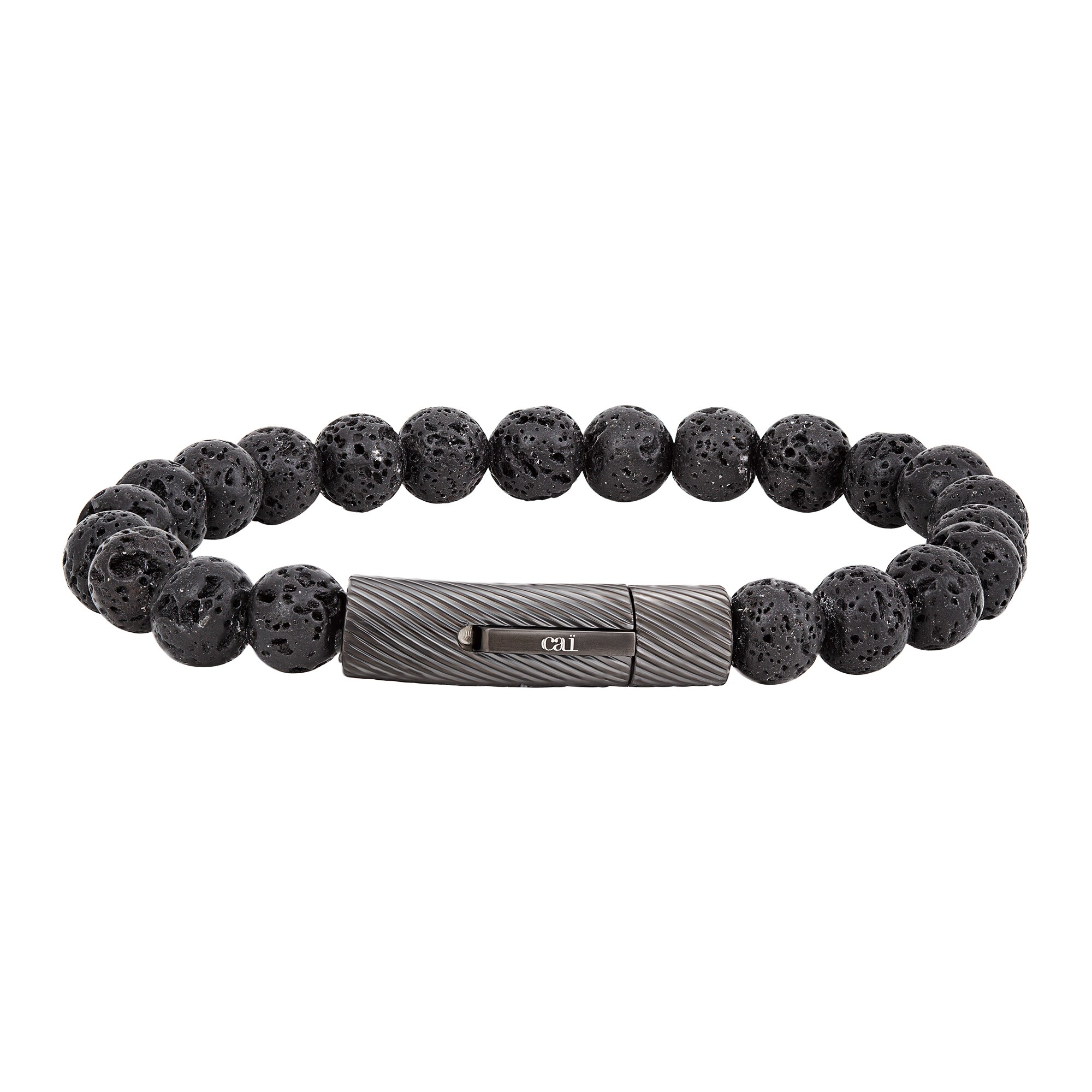 cai Armband Lavakugeln 21cm mit magnetischem Edelstahlverschlu&szlig; - Bild 1