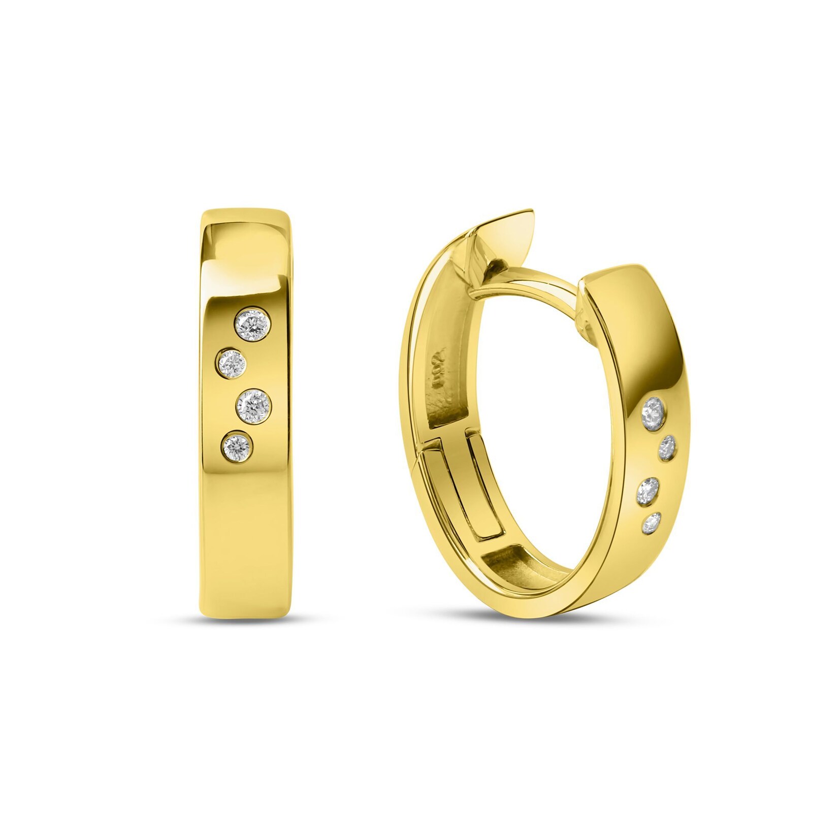 Orolino Ohrringe Gold 585 mit 8 Brillanten zus. 0,04ct. | 04006046300865