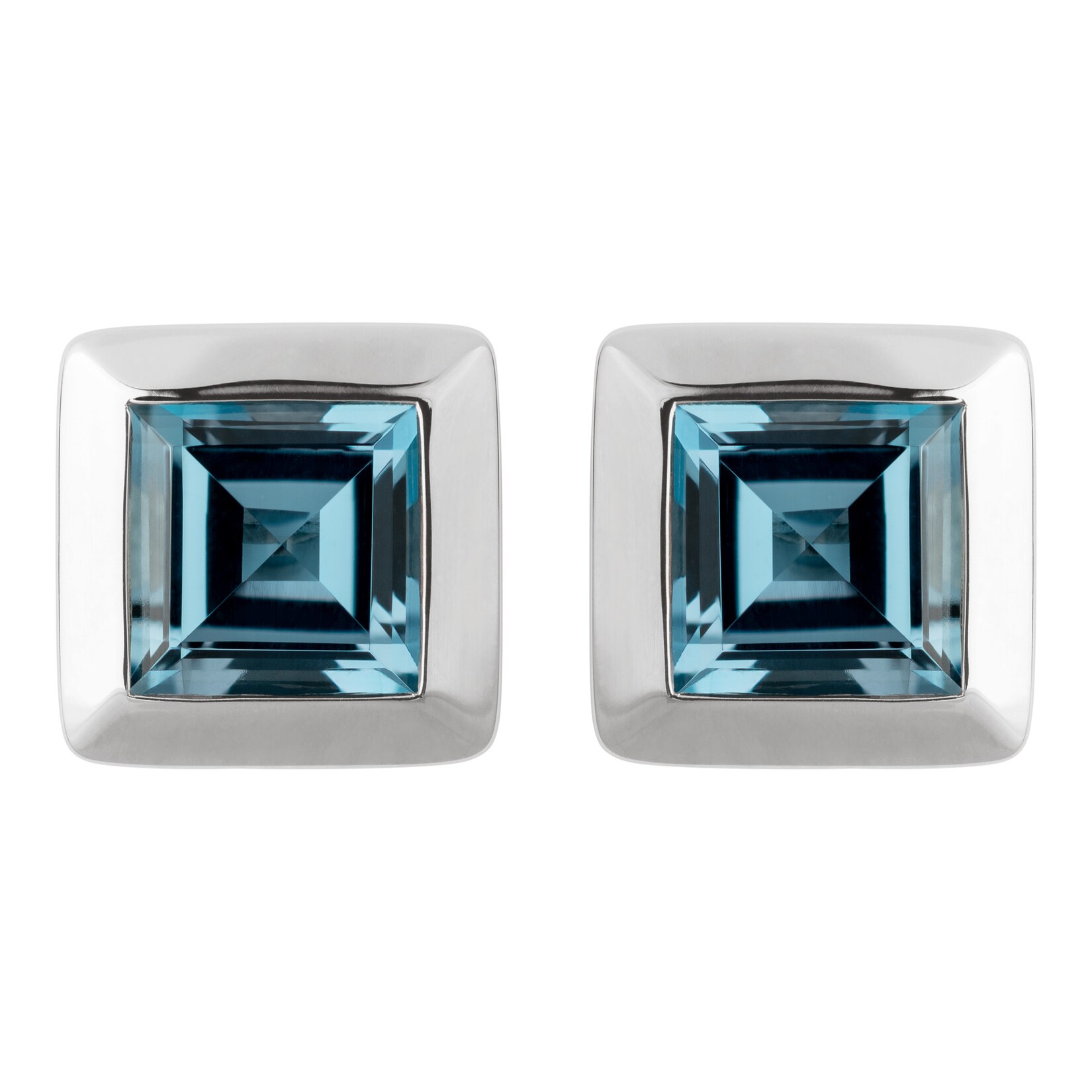 Orolino Ohrringe Gold 585 mit 2x Blautopas (beh.) London Blue | 04006046269186