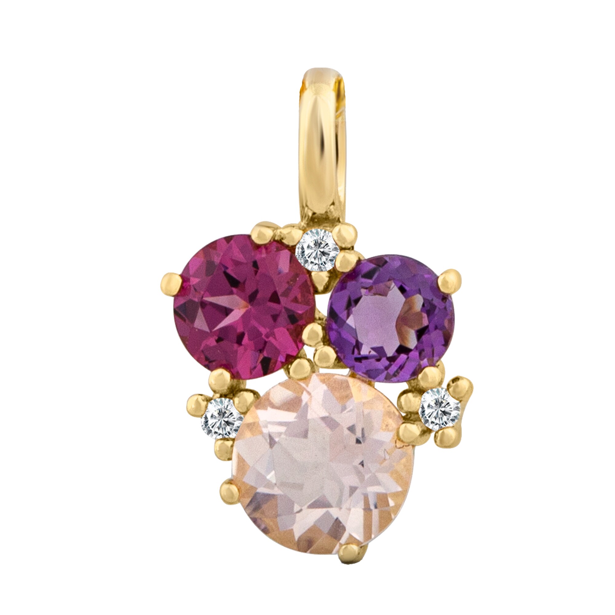 Orolino Anh&auml;nger 585 Gold mit echten Steinen - Bild 1