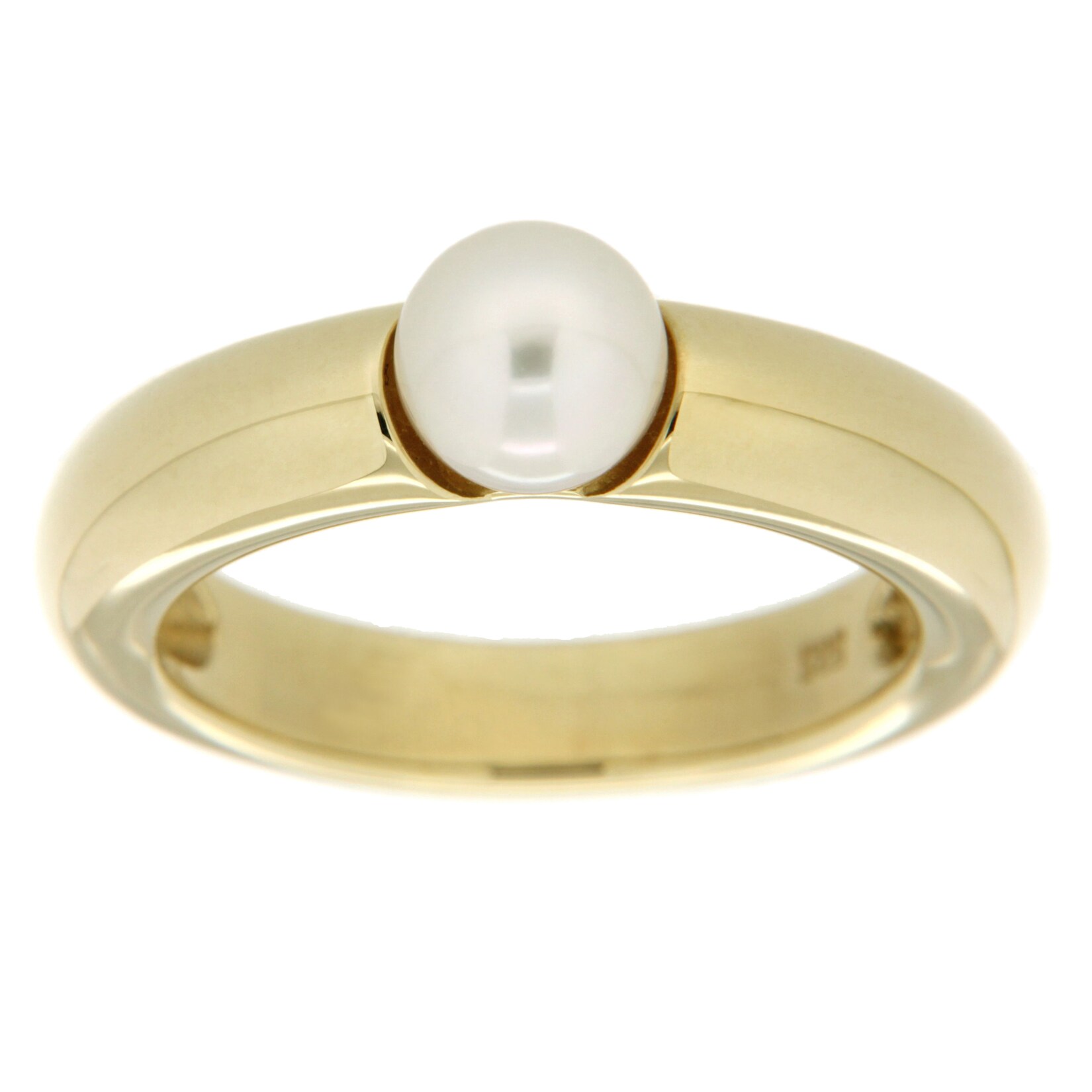 Orolino Ring 585 Gold mit Akoya-Perle weiss 6,5mm | 04006046377218